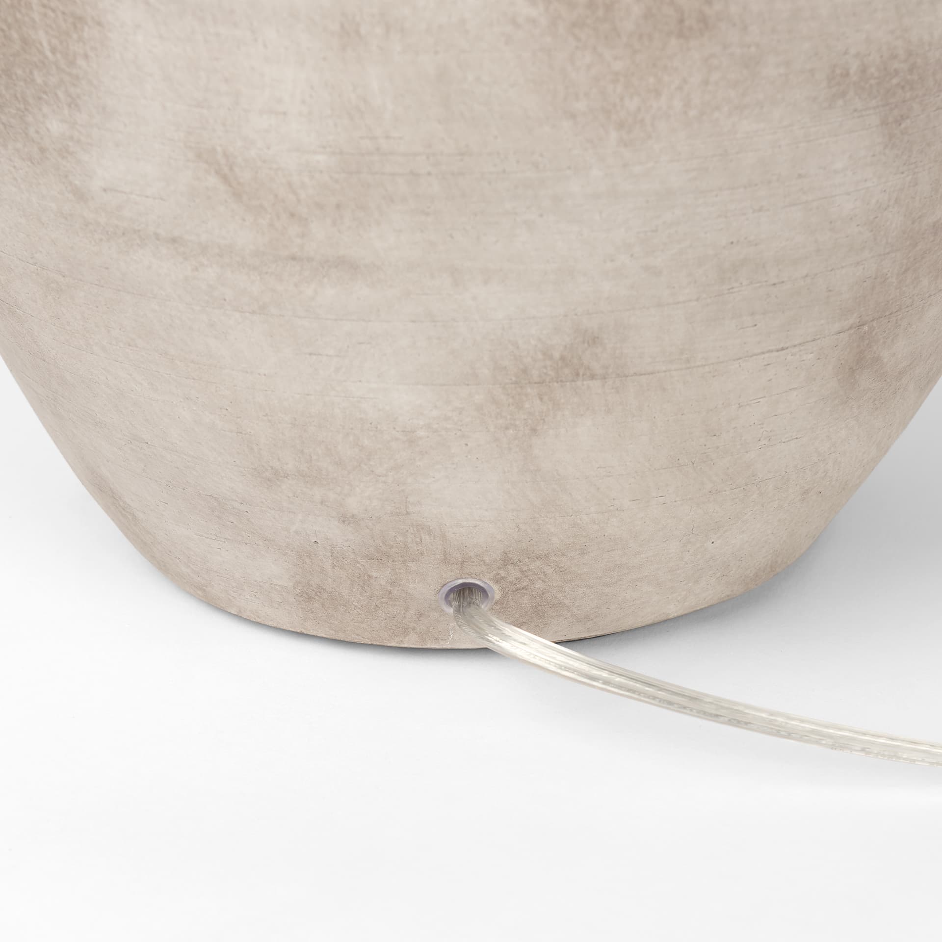 Marvin Taupe Ceramic Table Lamp — product photograph