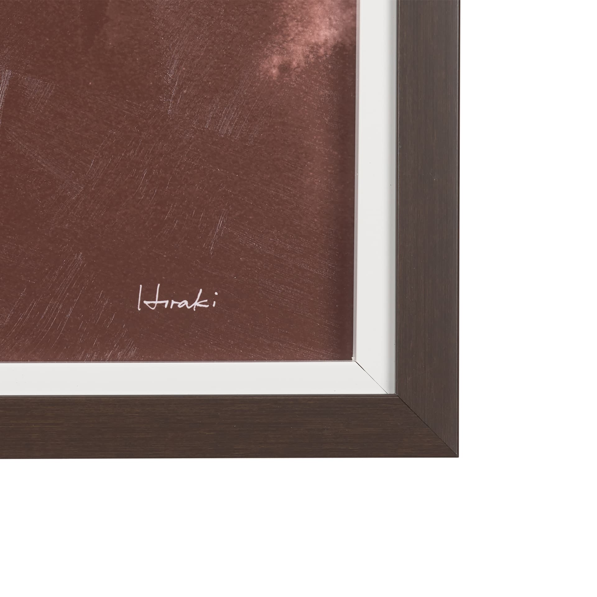 Sienna Silhouette I by Mercana Studio a Hand Embellished Textured Framed Art Print — product photograph