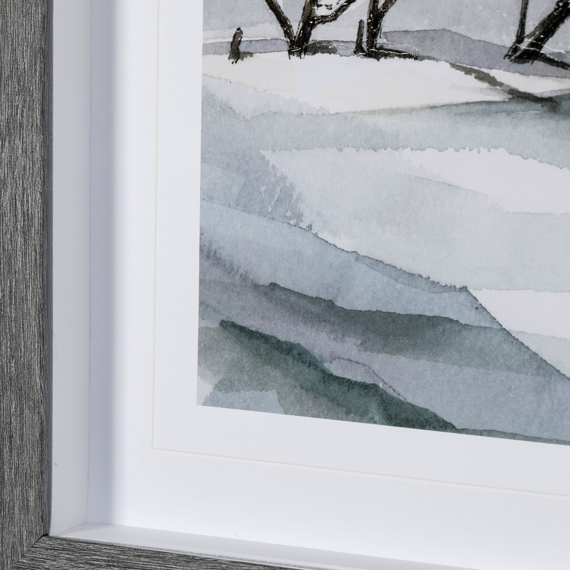 Life in North I by Melody Ducharme a Hand Embellished Textured Framed Art Print Matted under Glass — product photograph