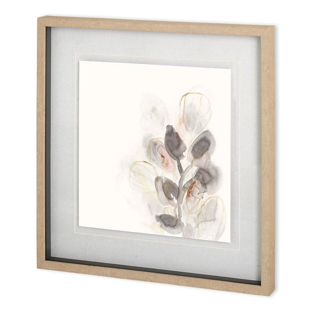 Seed Pod II by June Vess a Hand Embellished Textured Framed Art Print Matted under Glass — product photograph