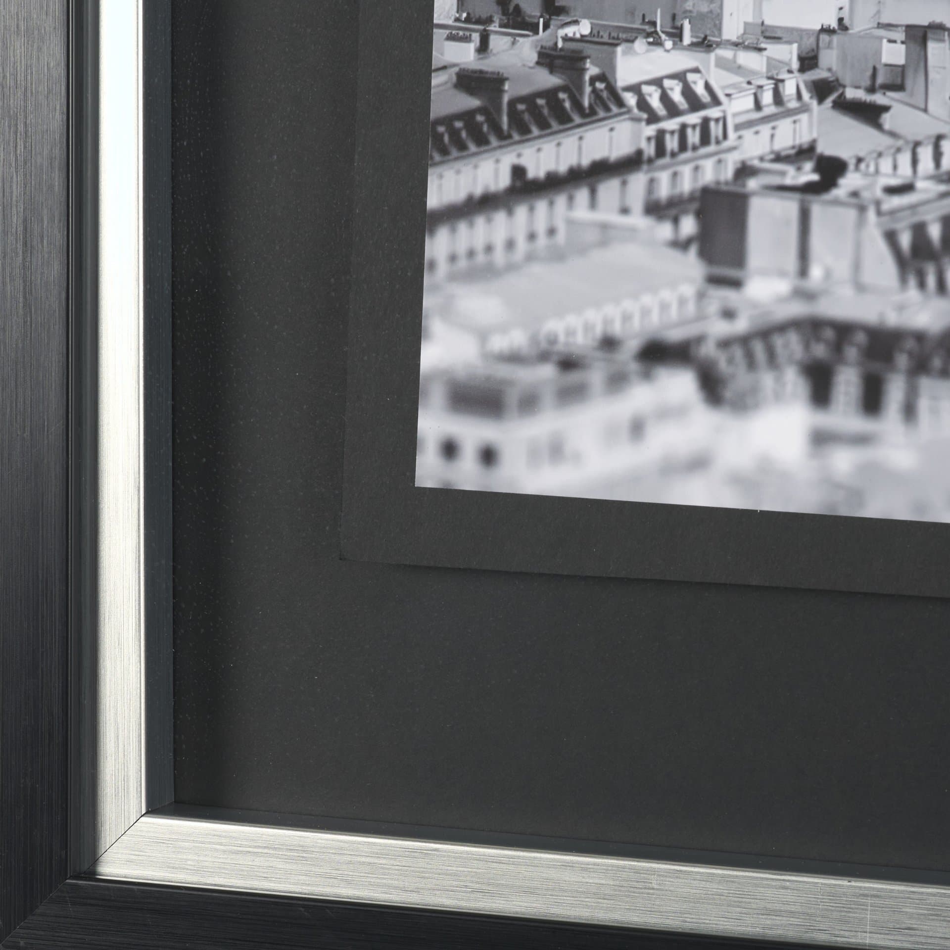 Arc de Triomphe- by Richard Silver Textured Framed Art Print Matted under Glass — product photograph