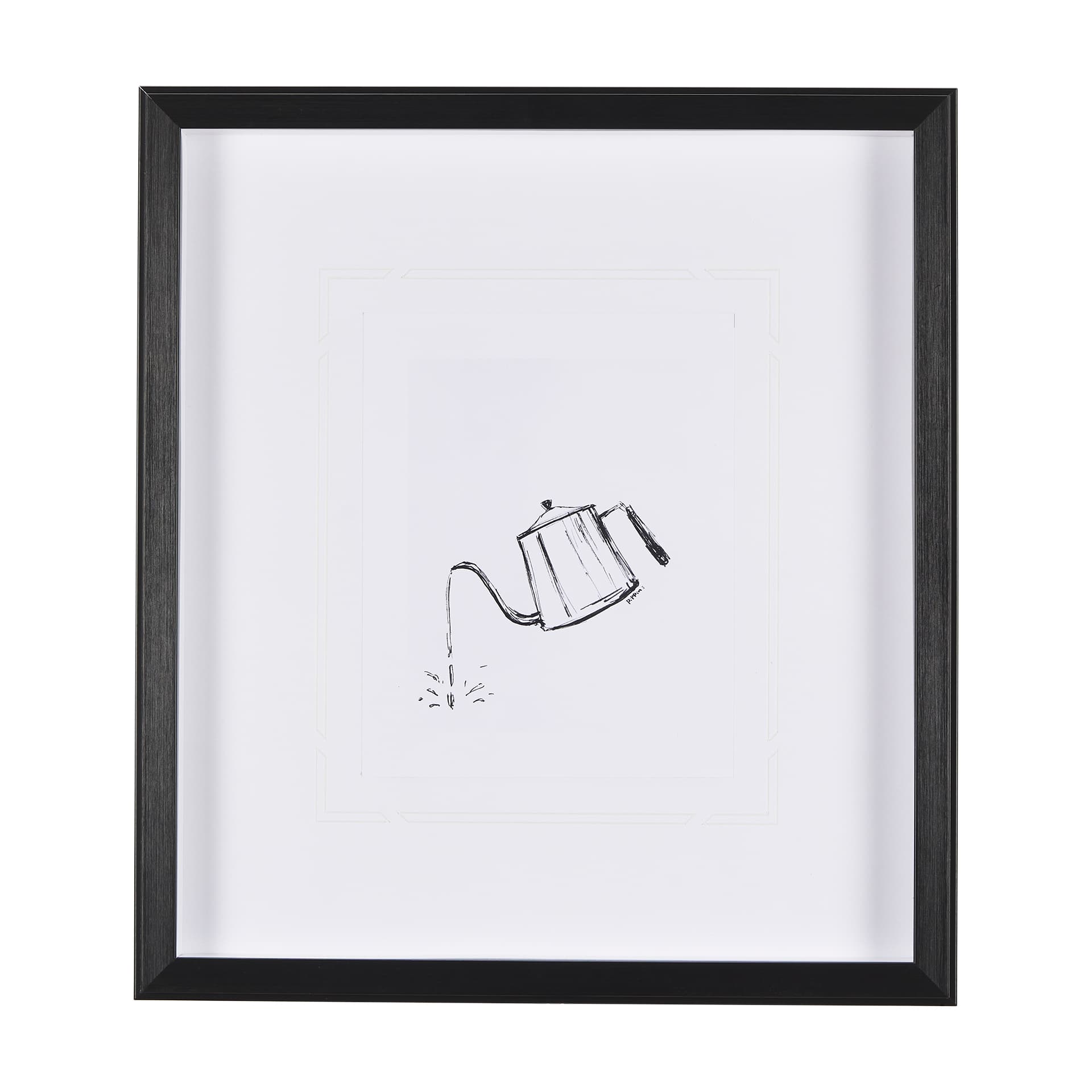 Gooseneck Kettle by Simeng a Framed Art Print Matted under Glass — product photograph