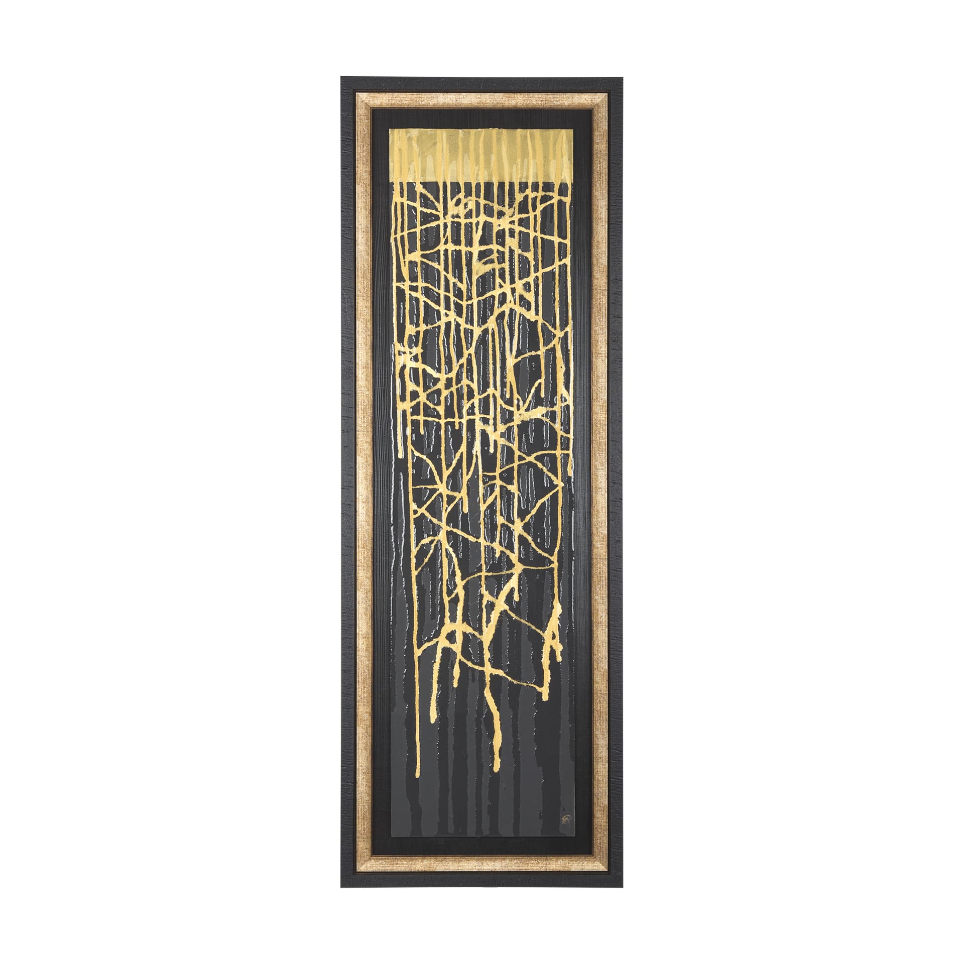 Midas Touch I by Barbara Fleming a Hand Embelished Textured Framed Art Print Matted under Glass — product photograph