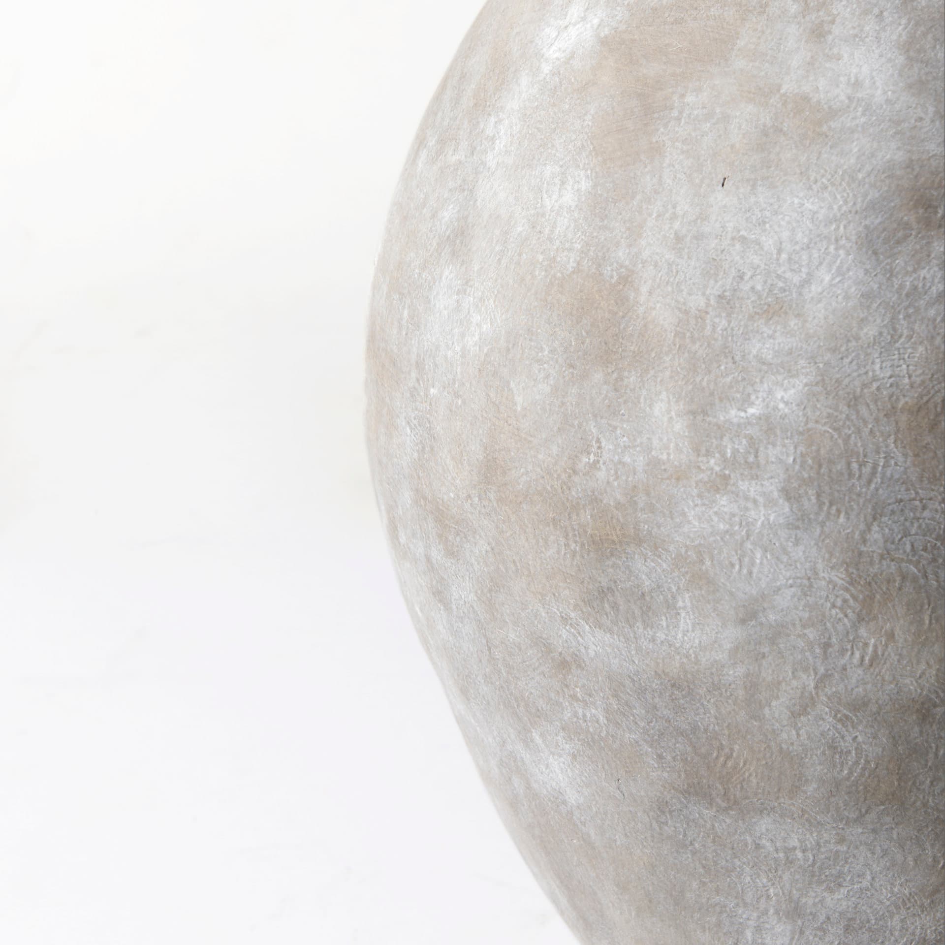 Gobi 19.75L x 24H Large Tan Ceramic Oval Vase — product photograph