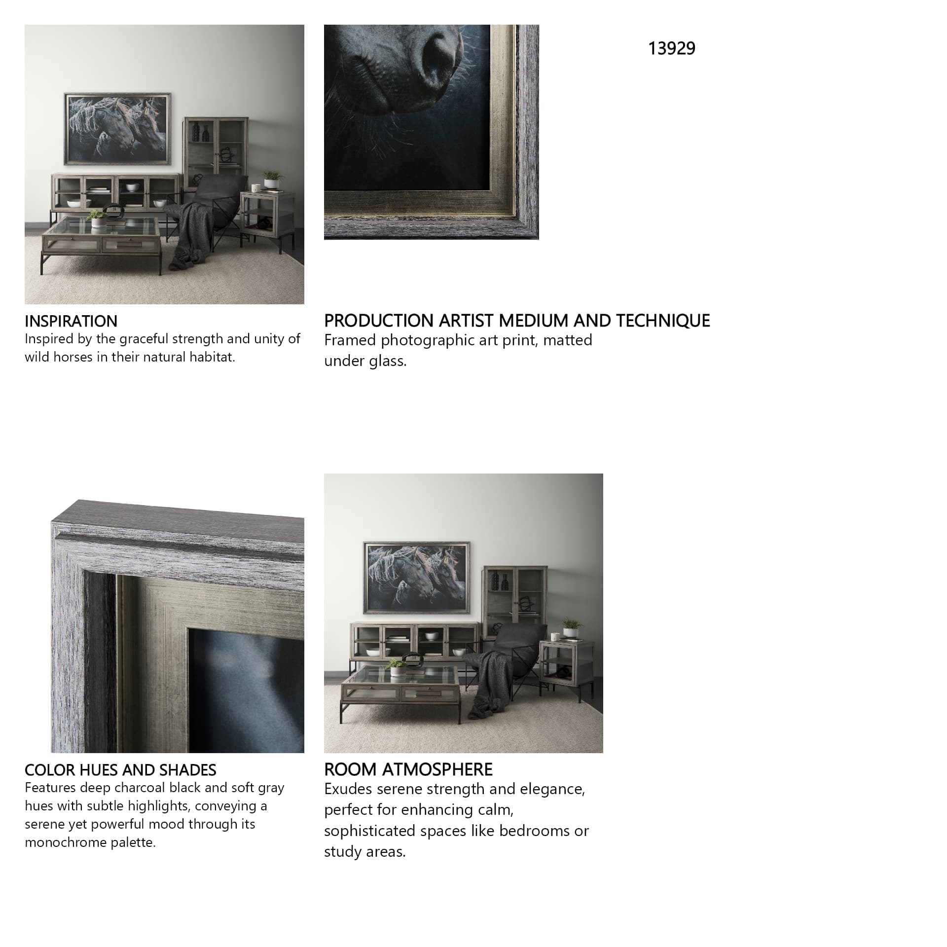 Majestic Admiration by Mercana Studio a Framed Photo Art Print Matted under Glass — in a styled room