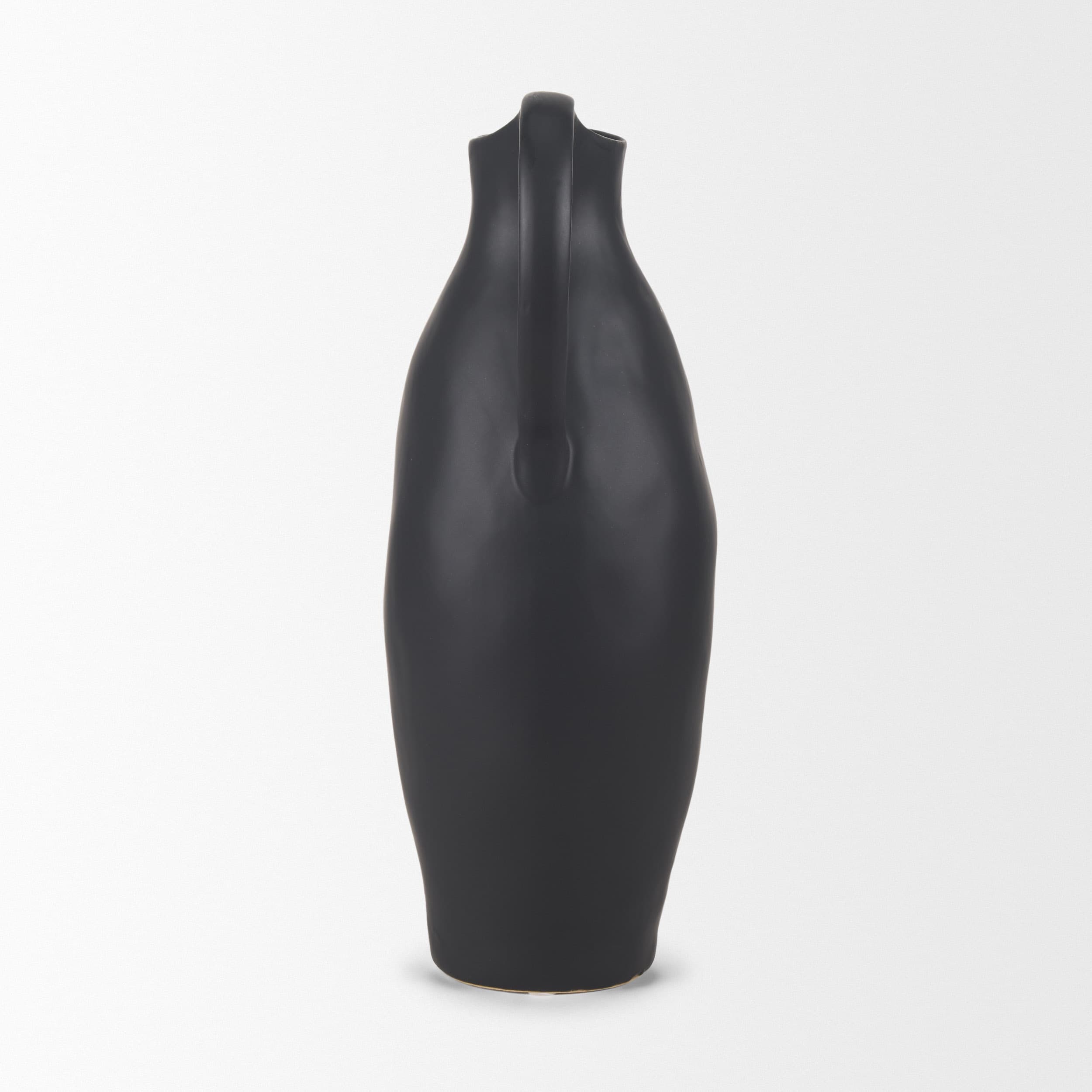Valora Matte Black Ceramic Jug — product photograph