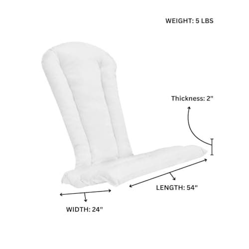 Adirondack Chair White Cushion CC21-W — product photograph