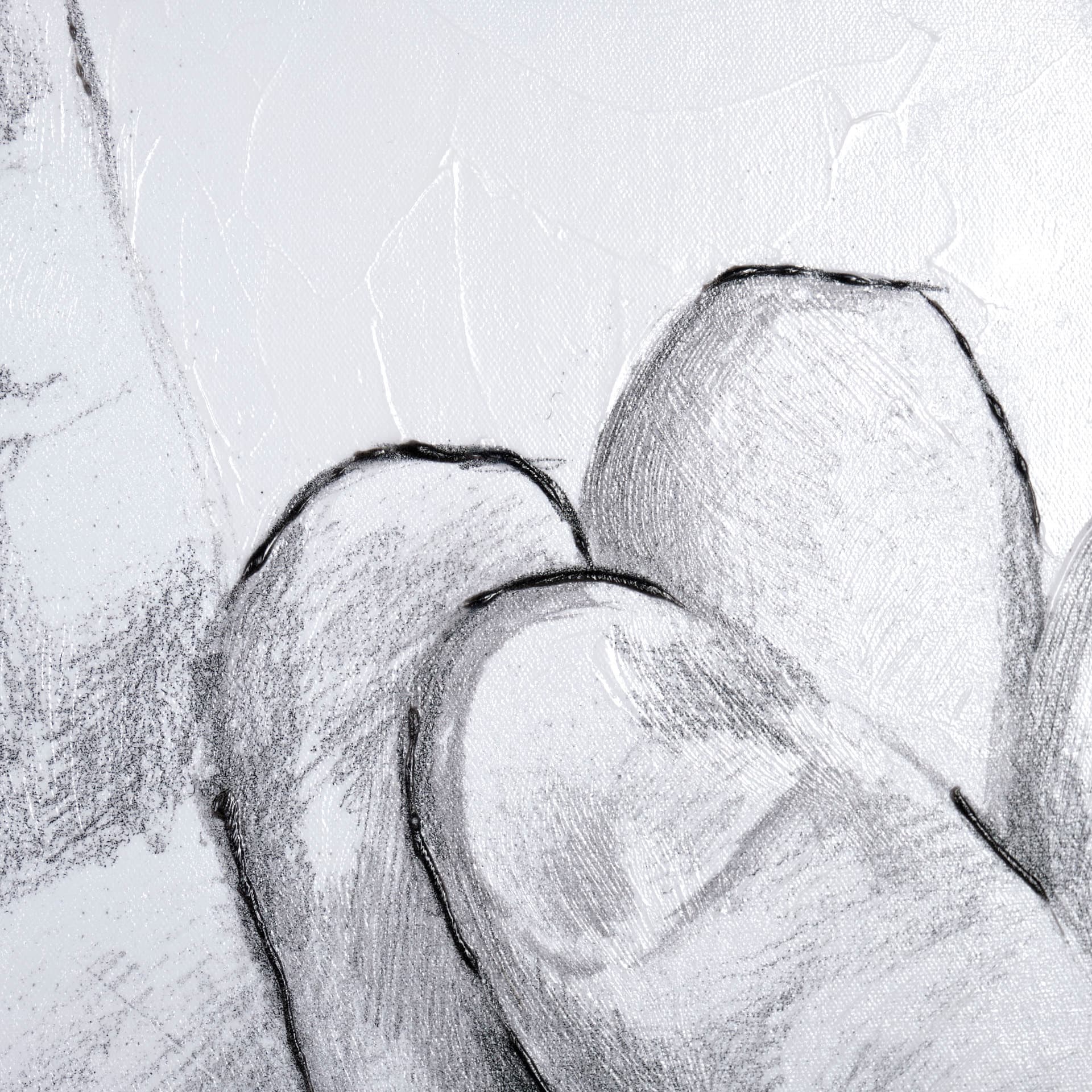 Hand Signs IV by Jennifer Paxton Parker a Hand Embellished Textured Canvas — product photograph