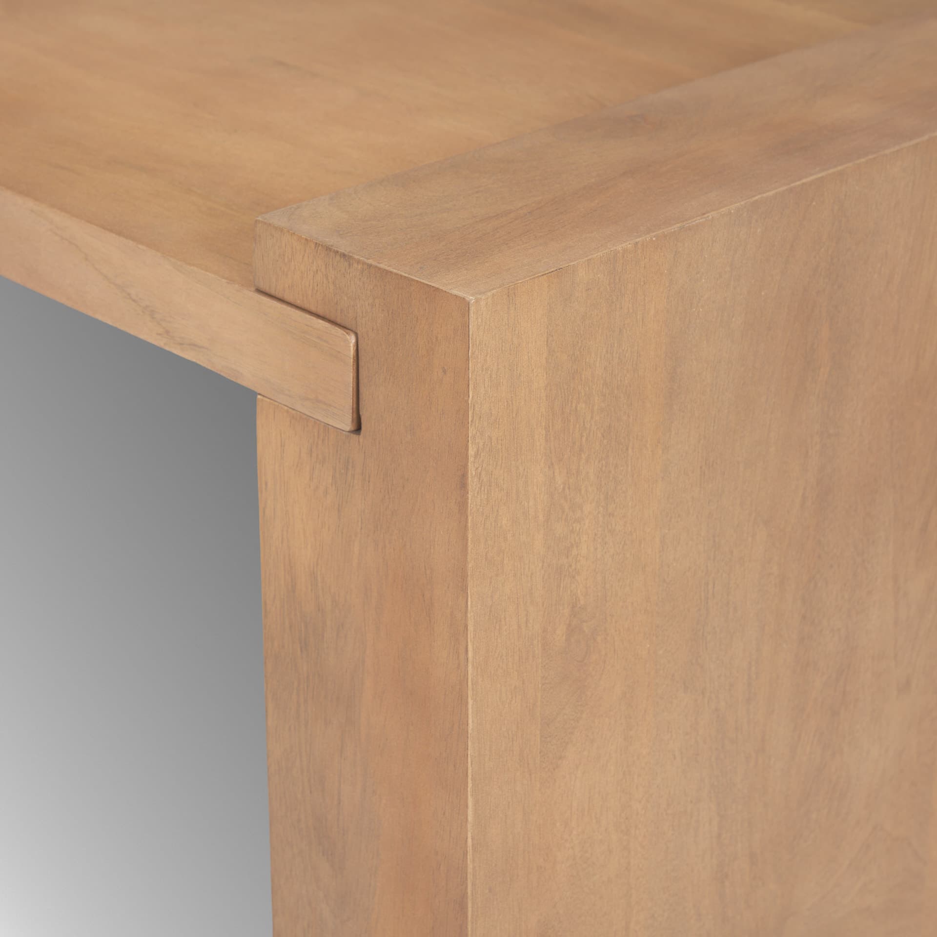Wesson Light Brown Wood Rectangular Coffee Table — product photograph