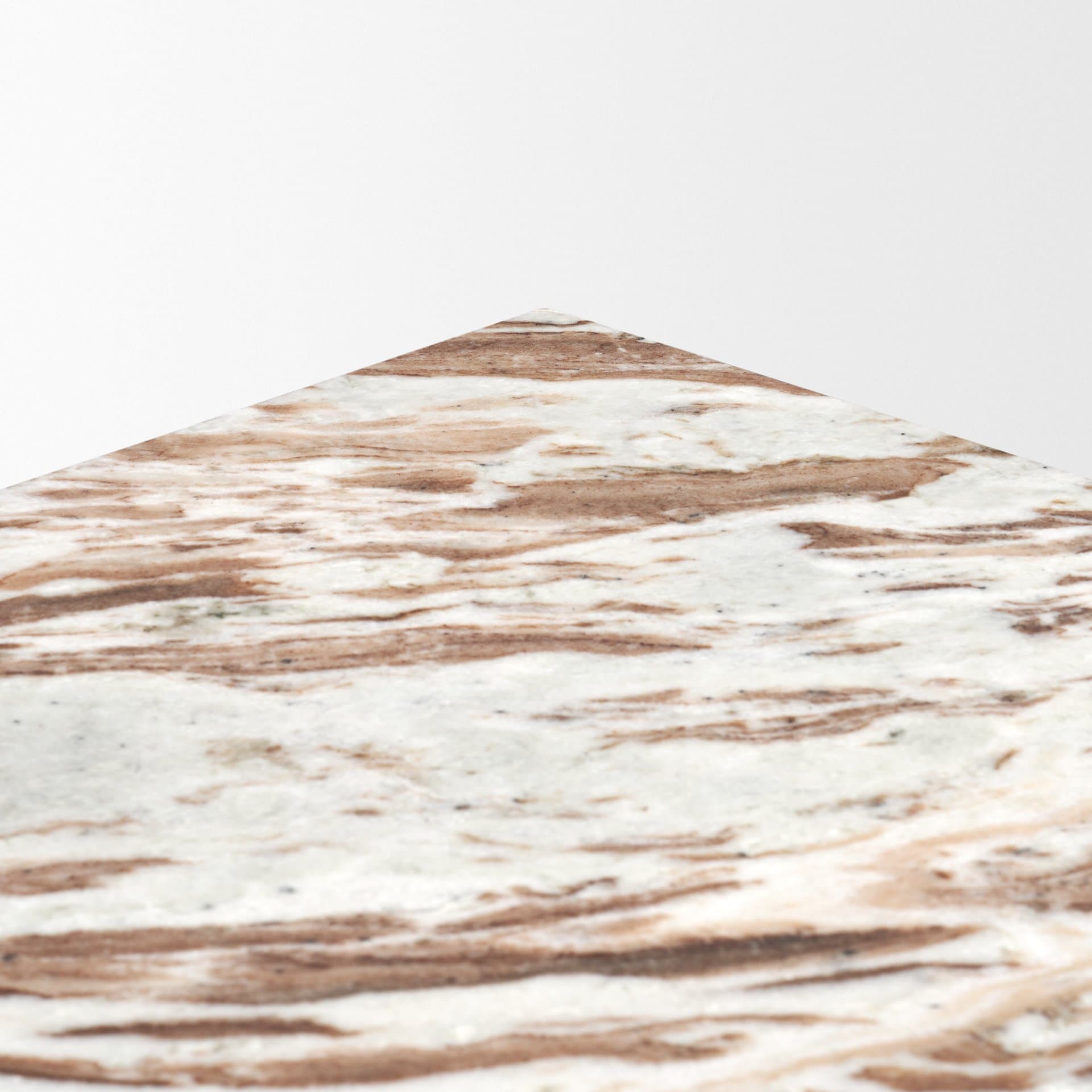 Matteo Solid Pink Marble Square Side Table — product photograph