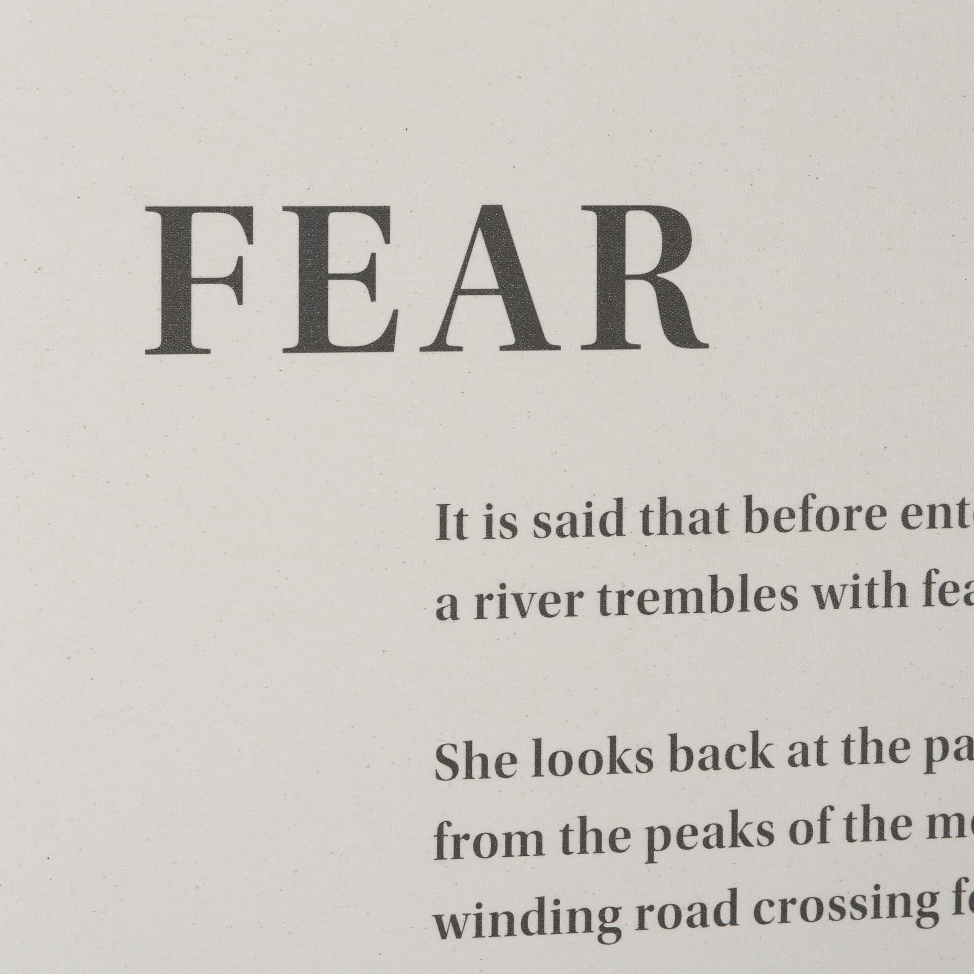 Fear by Mercana Studio a Hand Embellished Framed Art Print Matted under Glass — product photograph