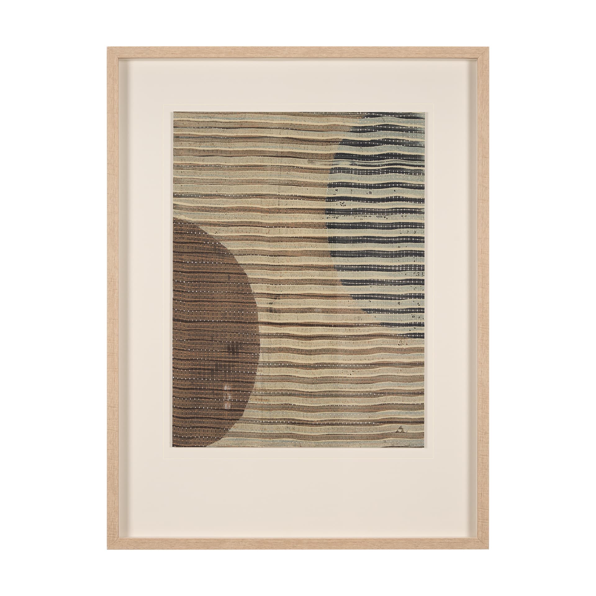 Solar Wind III by Mercana Studio a Hand Embellished Textured Framed Art Print Matted under Glass — product photograph