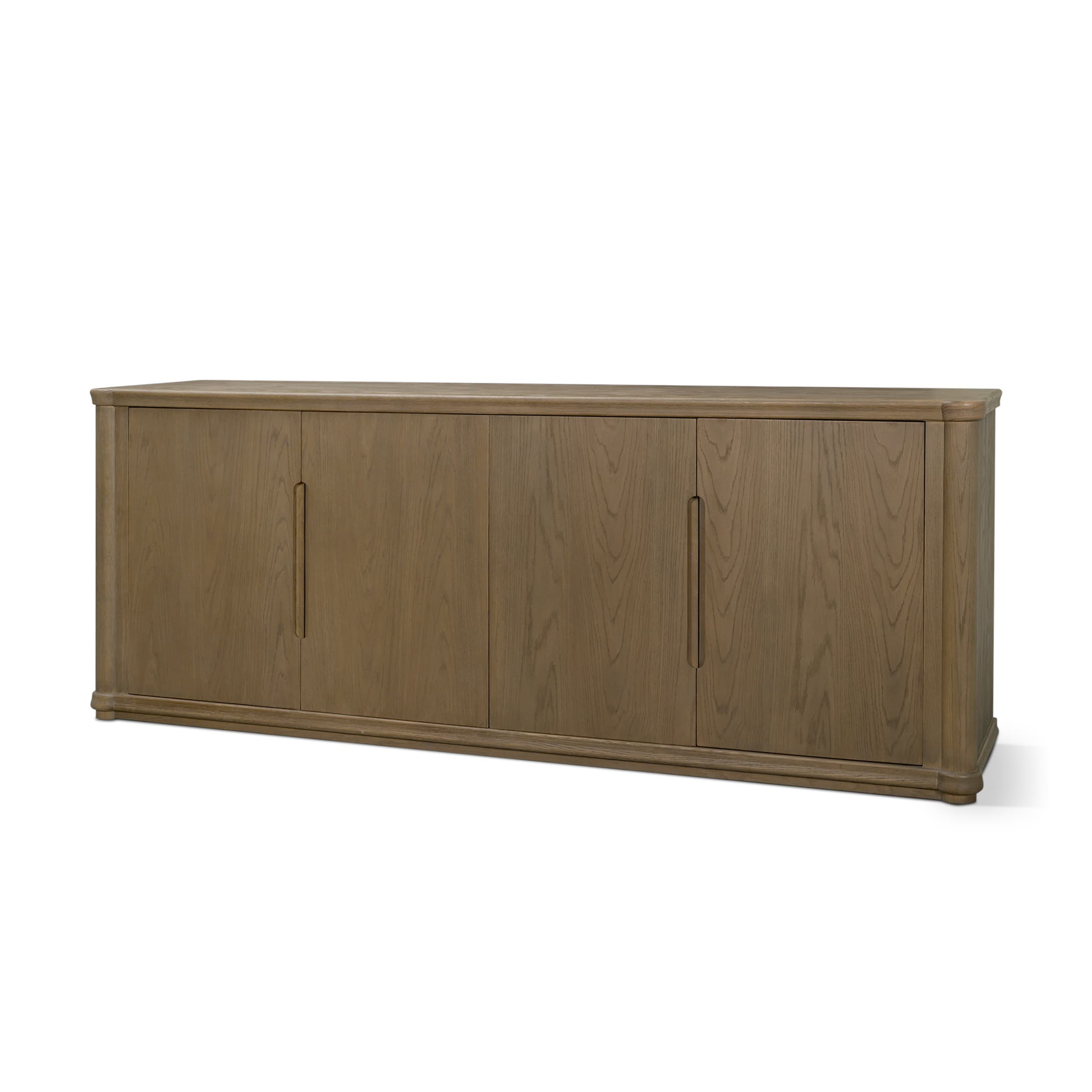 Alden Medium Brown Wood 4-Door Closed Sideboard — product photograph