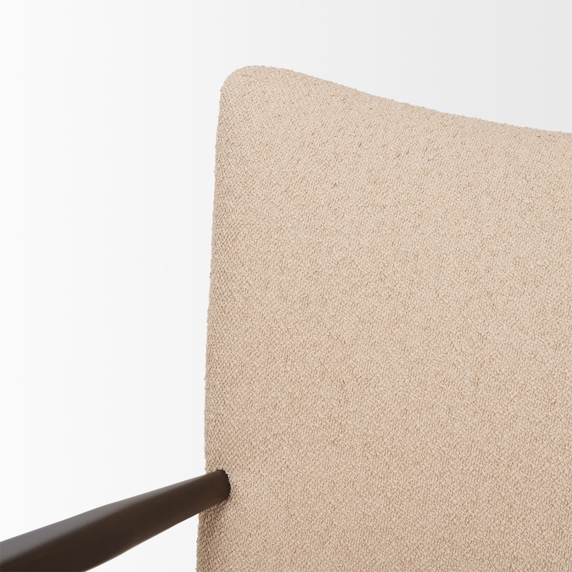 Argent Beige Boucle Accent Chair — product photograph
