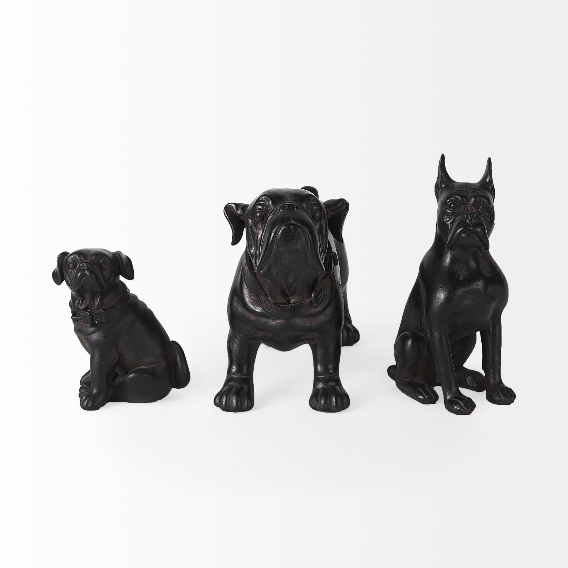 Hugo 5L x 13W Black Resin Bulldog — product photograph