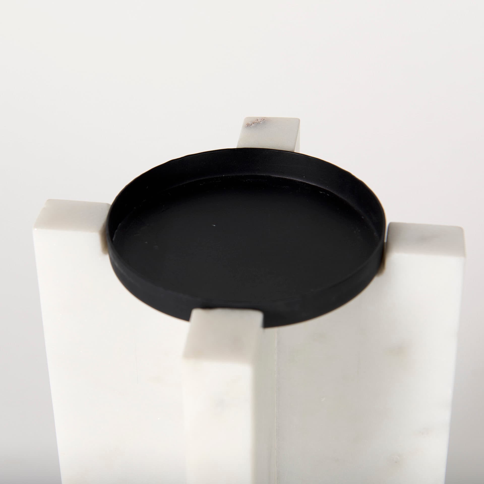 Sophia 5.5"L x 3.5"W x 10.5"H Marble Candle Holder Large — product photograph