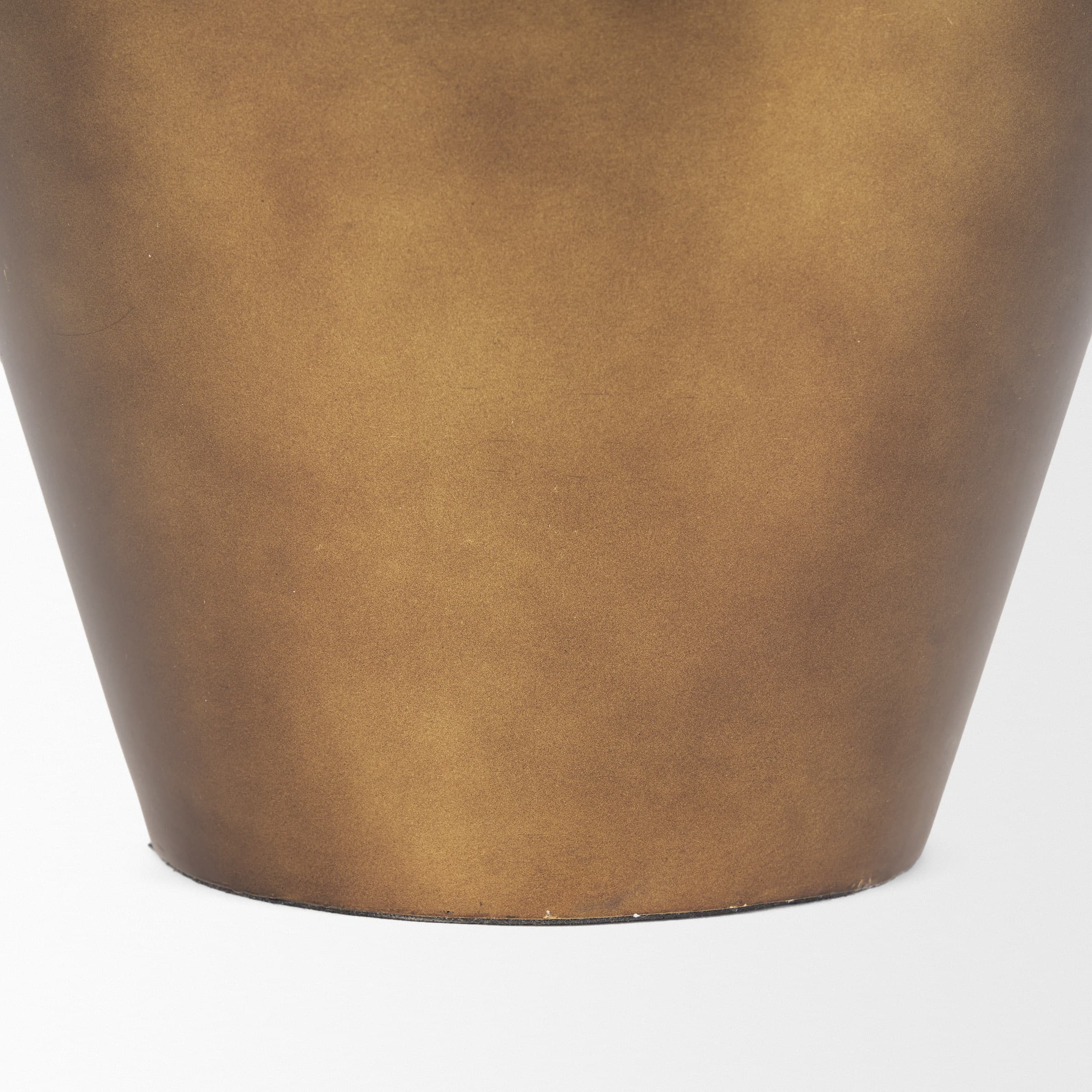 Perrin Large Brushed Gold Metal Decorative Vase — product photograph