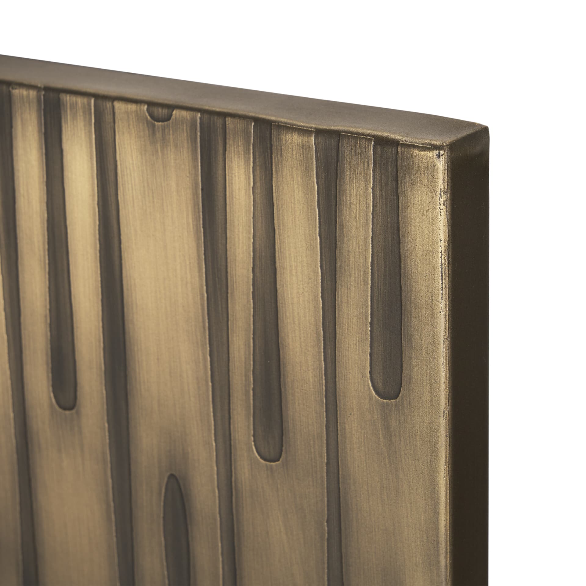 Ramos Painted Antiqued Gold Metal Wall Art — product photograph