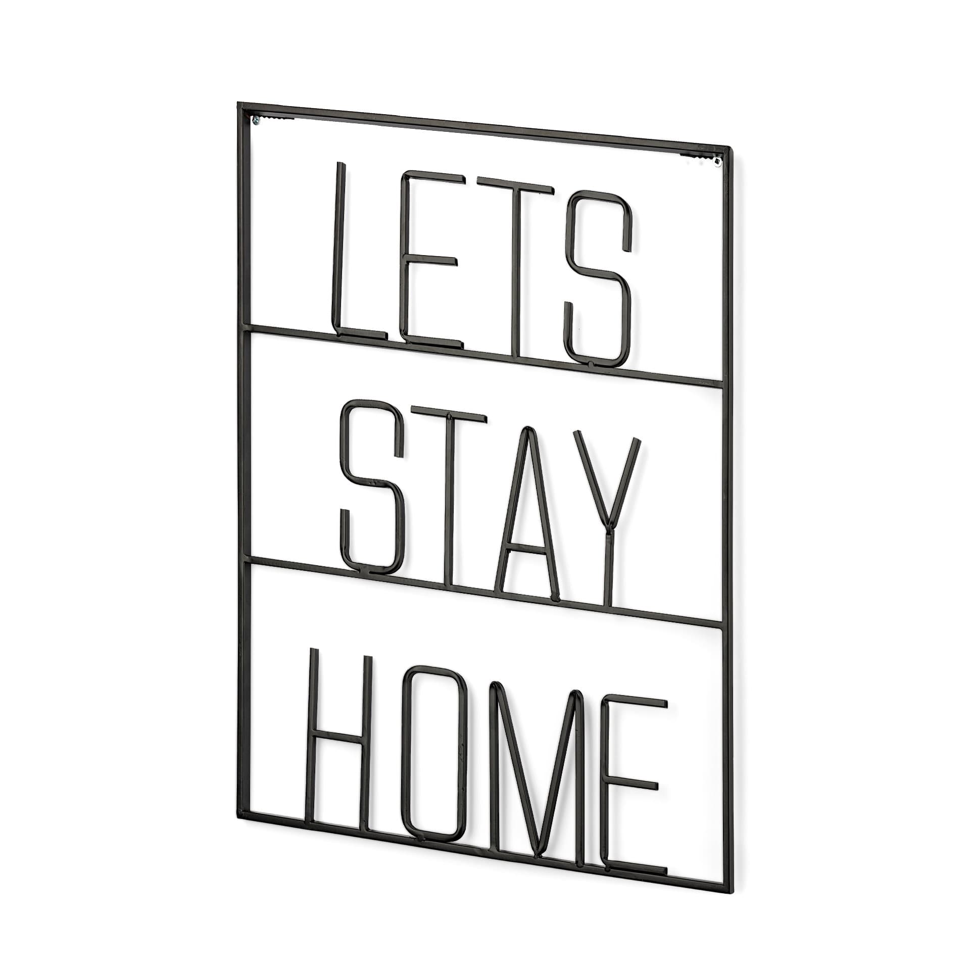 Let's Stay Home Sign — product photograph
