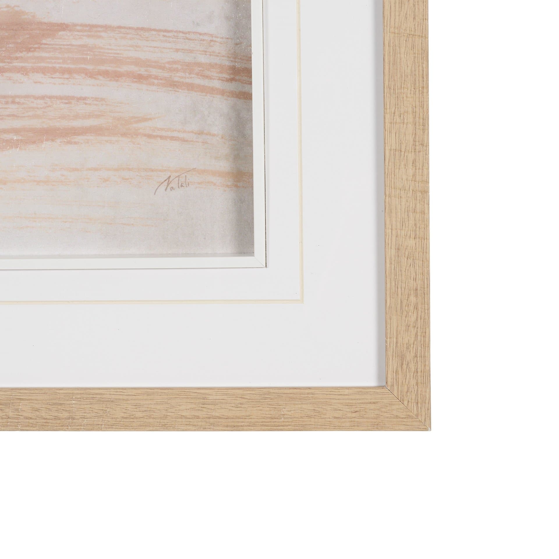Palm Spring I by Mercana Studio Hand-Embellished Framed Artwork Matted under Glass — product photograph