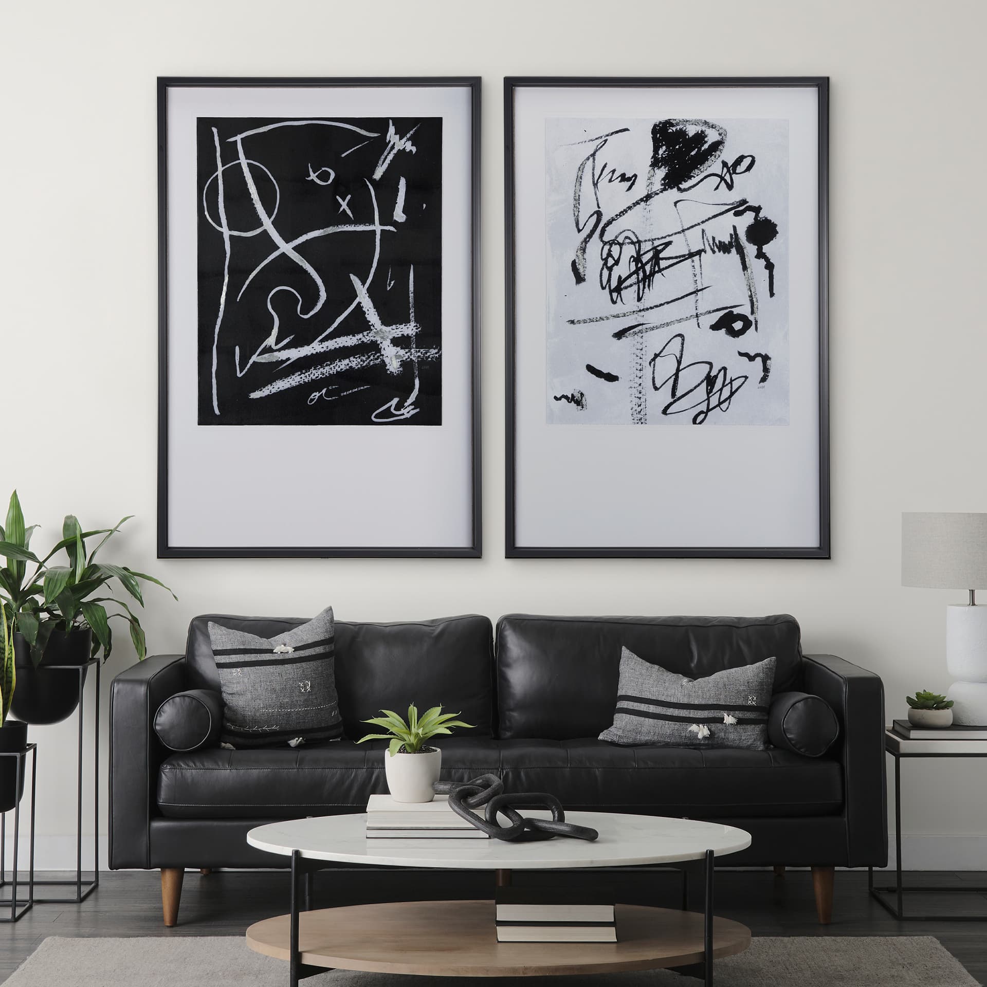 Doodle I by Mercana Studio a Hand Embellished Textured Framed Art Print Matted under Glass — product photograph