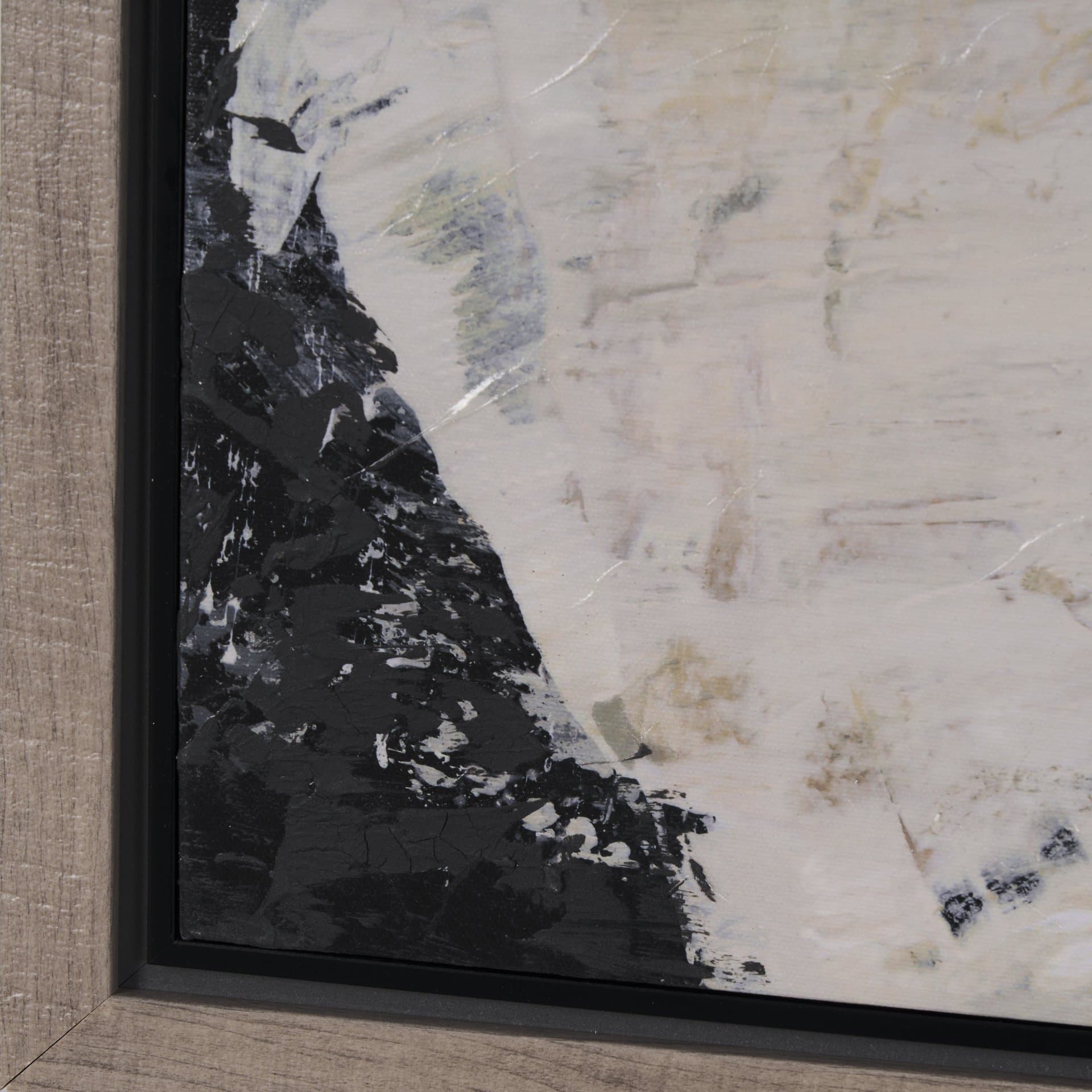 Clay I by Mercana Studio a Hand Embellished Textured Framed Canvas — product photograph