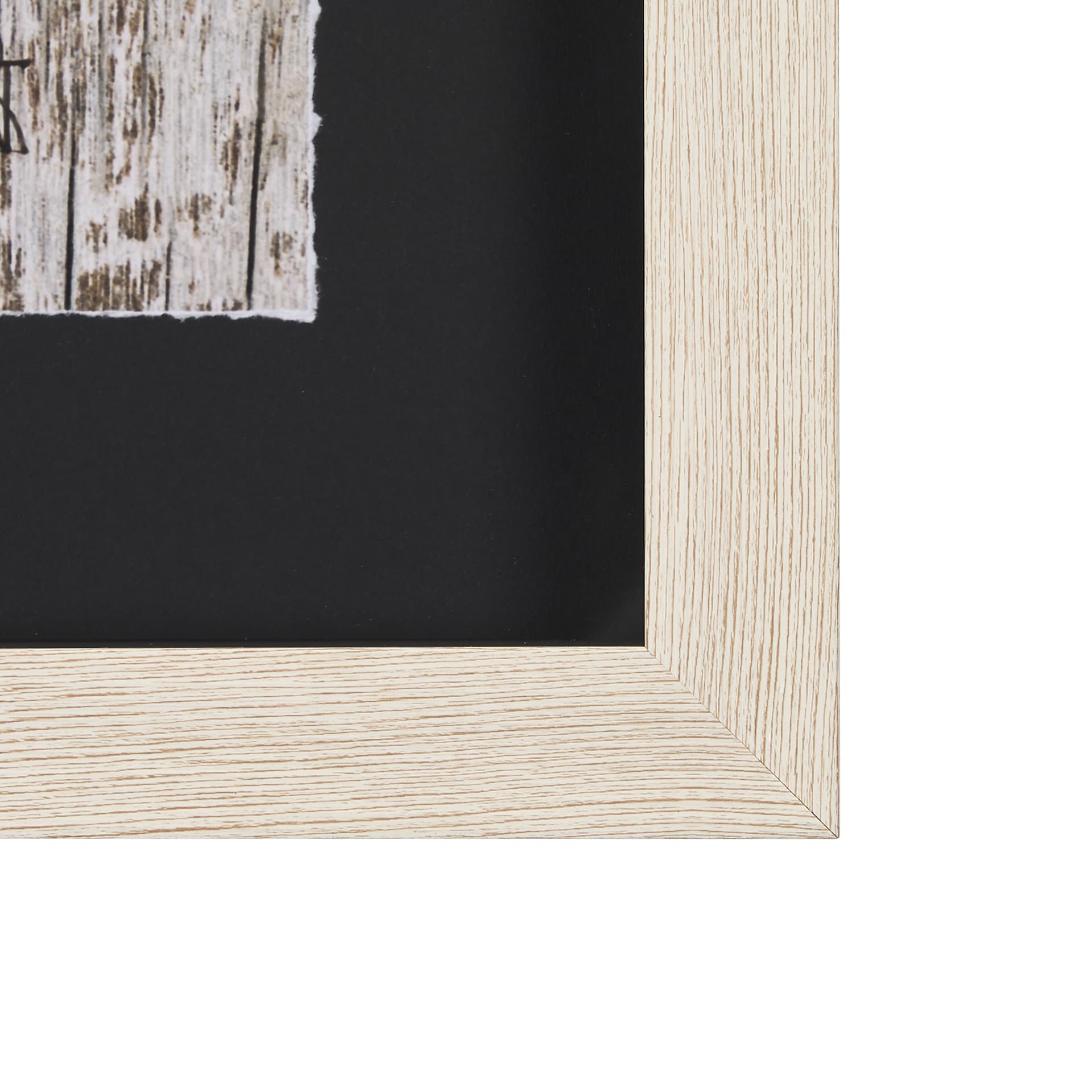 Wood Grain Fish II by Mercana Studio a Hand Embellished Textured Framed Art Print Matted under Glass — product photograph