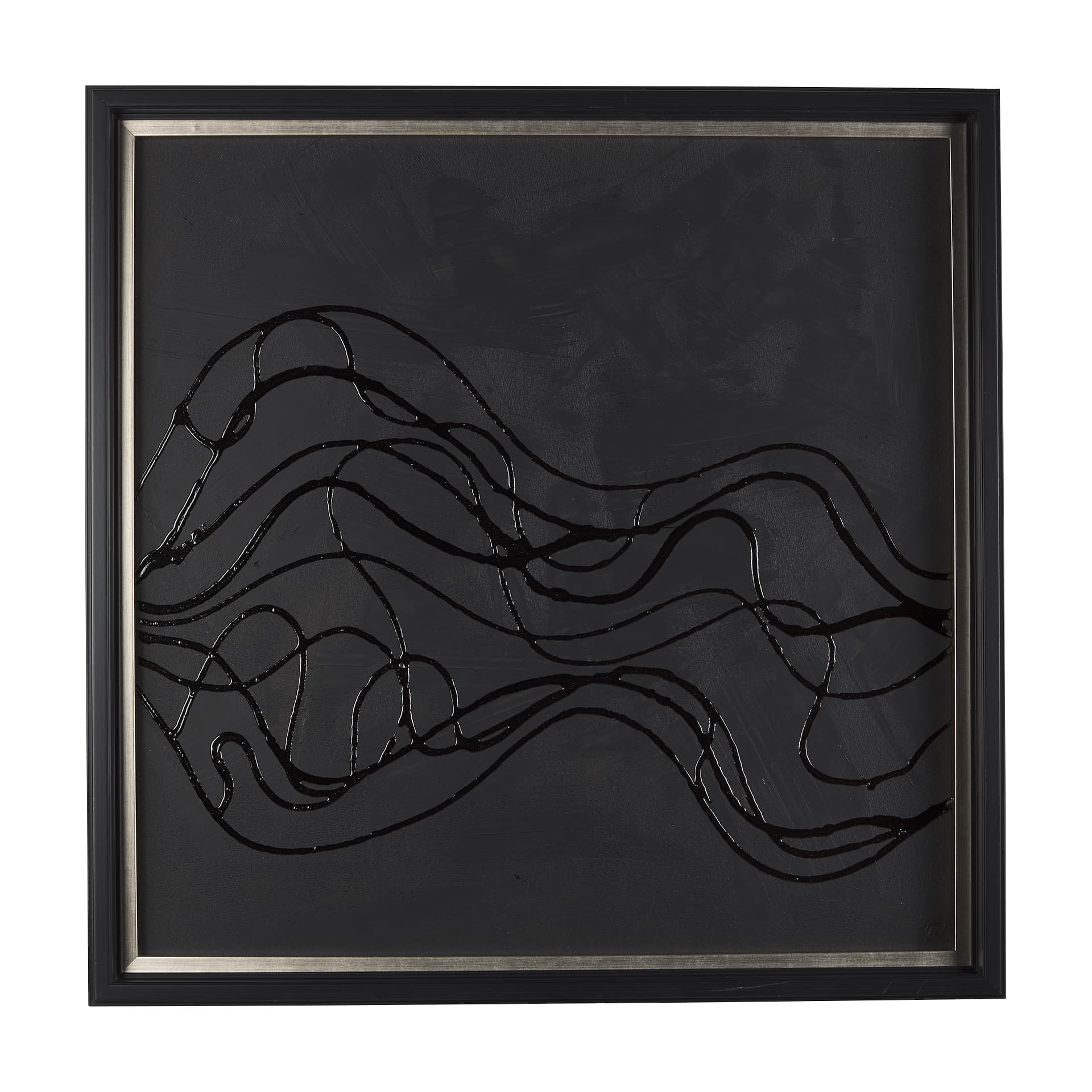 Bee Dance I by Studio M a handmade Original Framed 3D Textured Artwork — product photograph