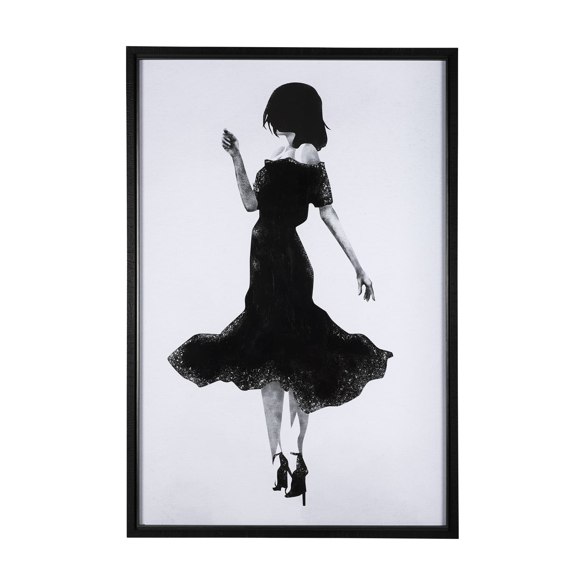A Dancing Night II by Mercana Studio a Hand Embellished Textured Framed Art Print Matted under Glass — product photograph
