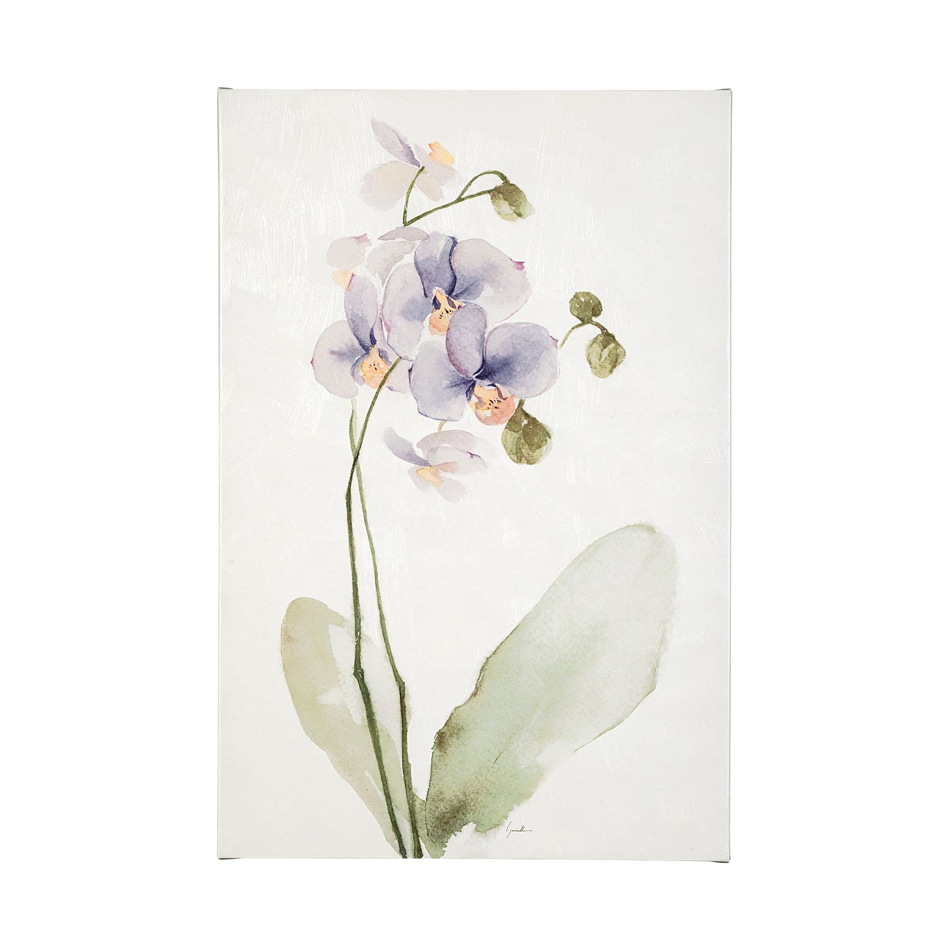 Orchid I by Gabrielle Campbell a Hand Embellished Textured Canvas — product photograph