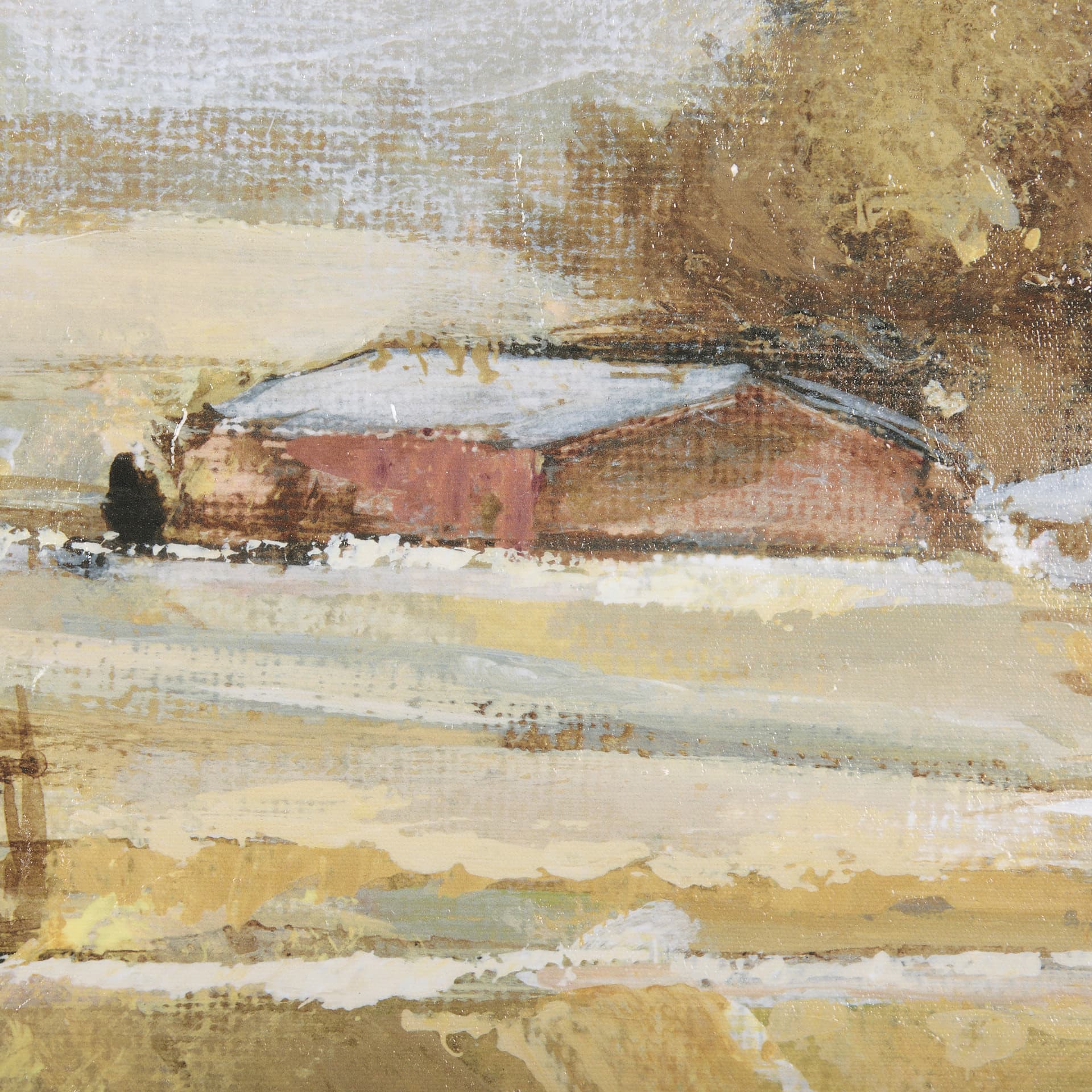 Farmland view II by Mercana Studio a Hand Embellished Textured Framed Canvas — product photograph