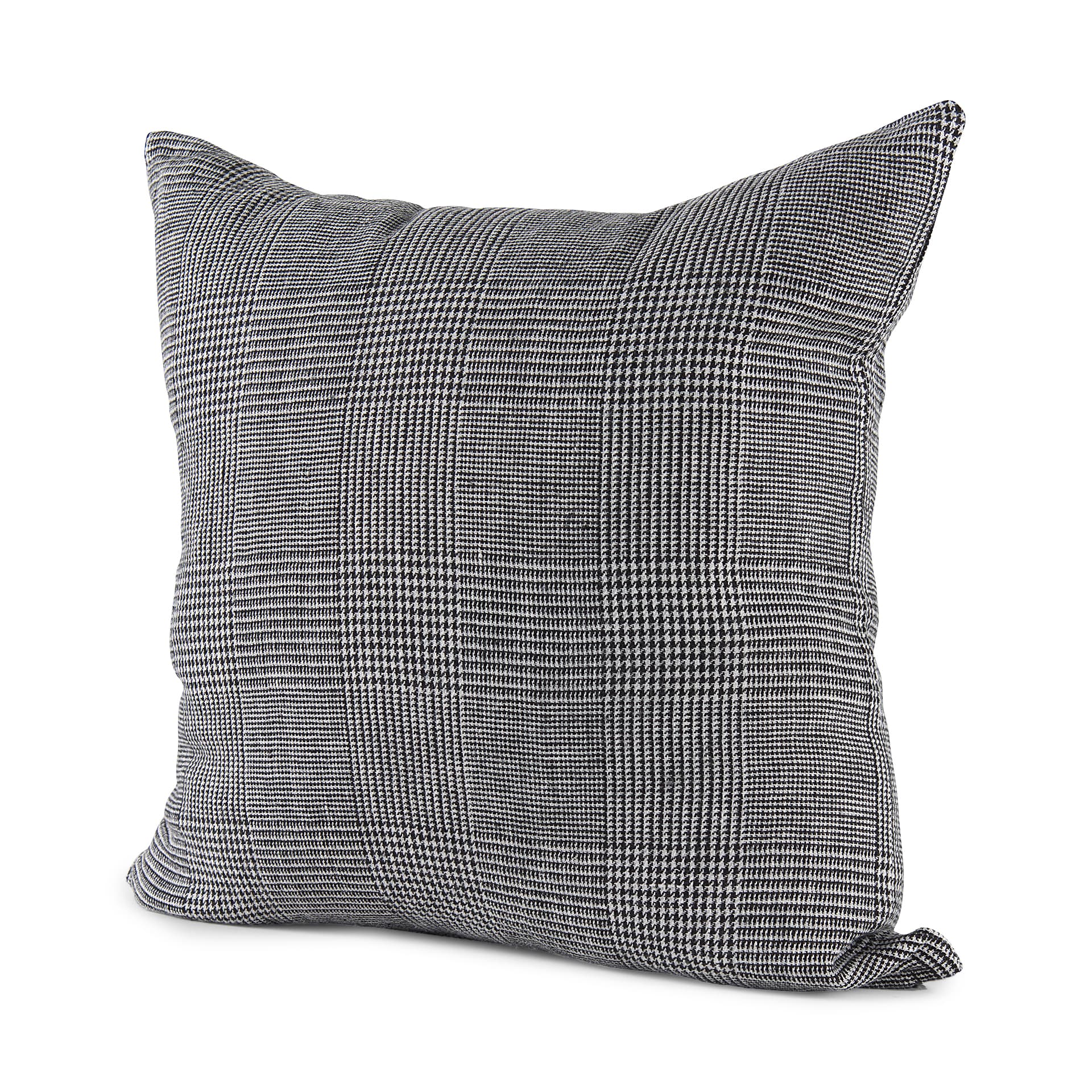Ramone 20x20 Black and White Fabric Pillow Cover — product photograph