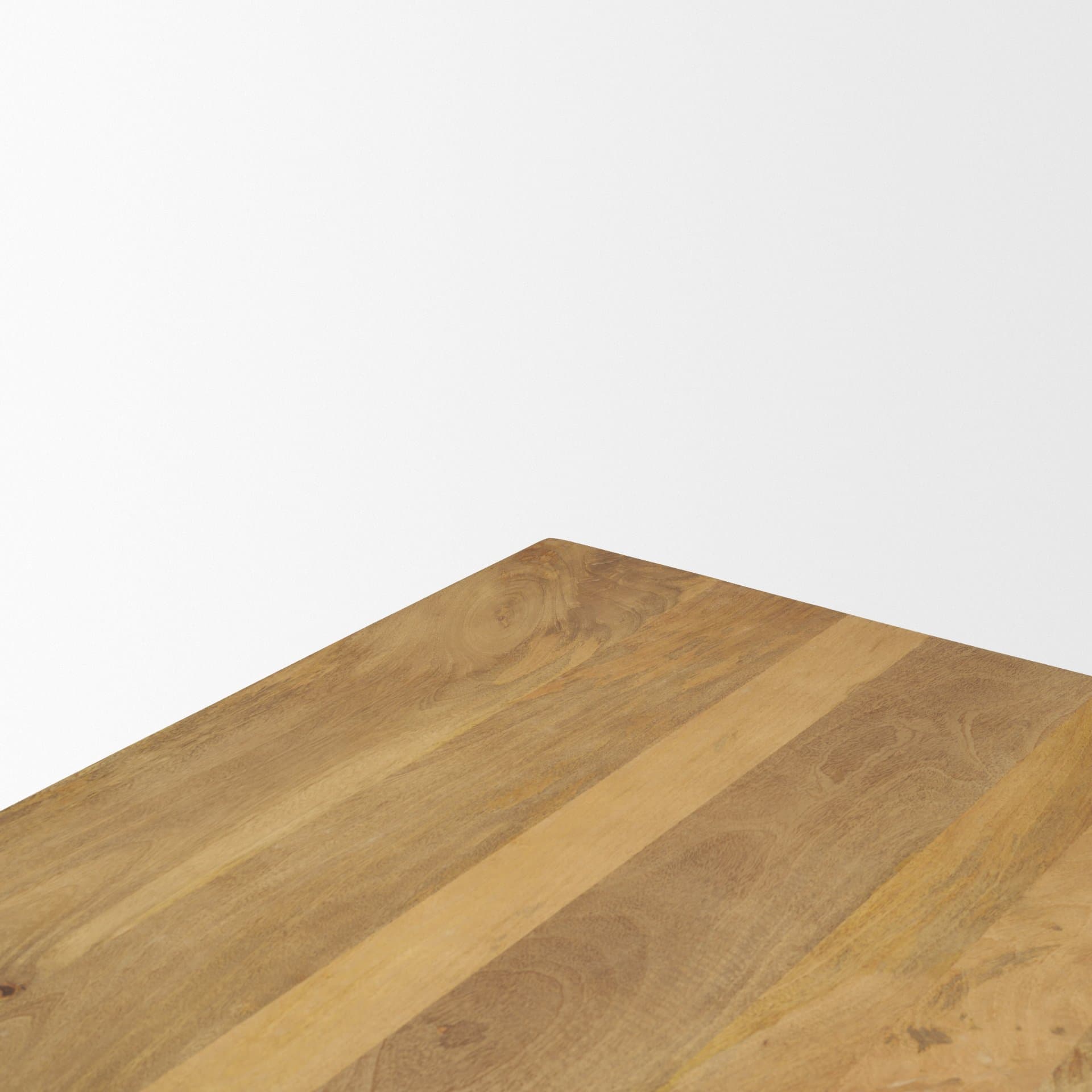 Viktor 55"L Light Brown Solid Wood Coffee Table — product photograph
