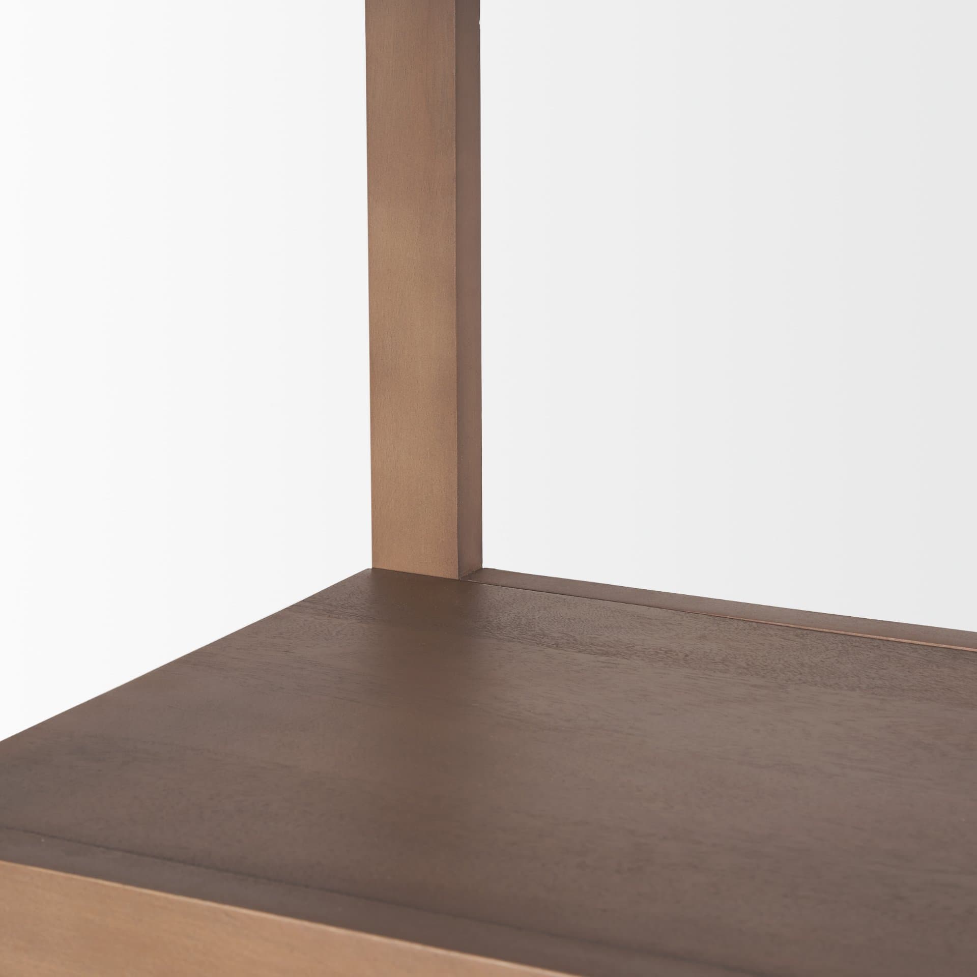 Bela Arched Shelving Unit Medium Brown Wood — product photograph