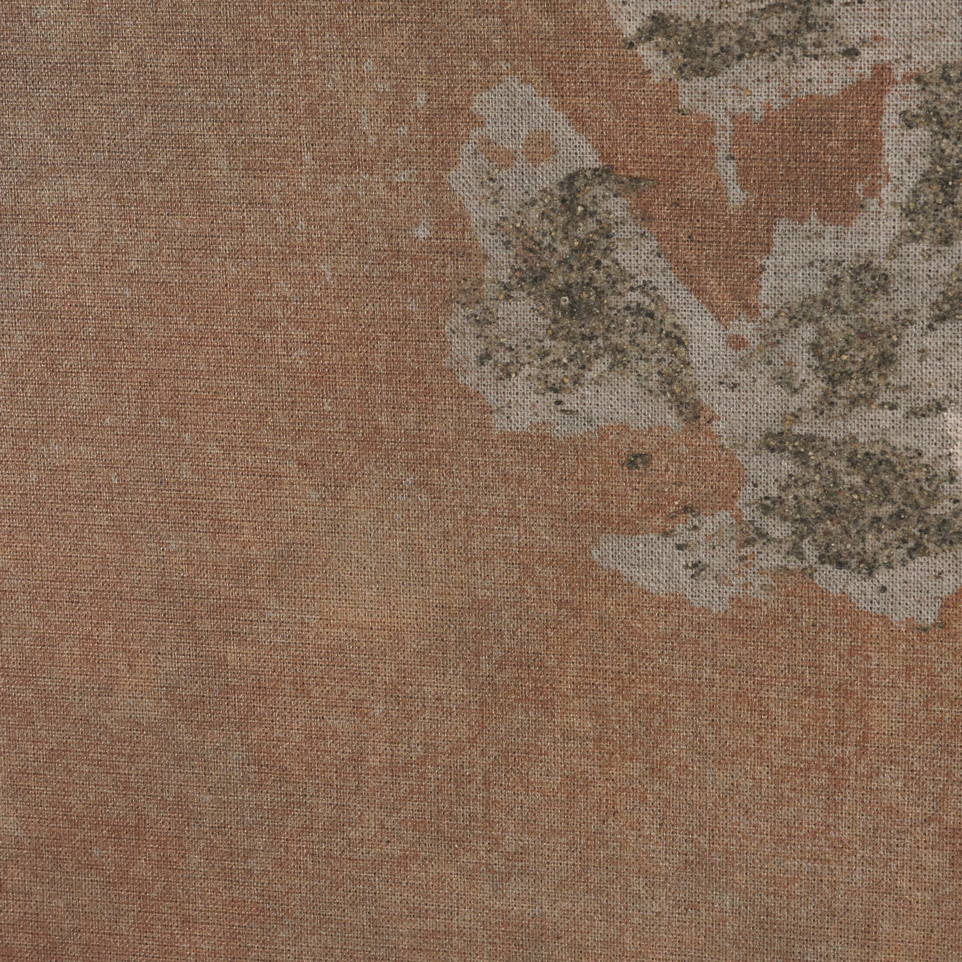 Textural Echo - Rust by Kristine Hegre Hand Embelished Textured Framed Artwork Matted under Glass — product photograph