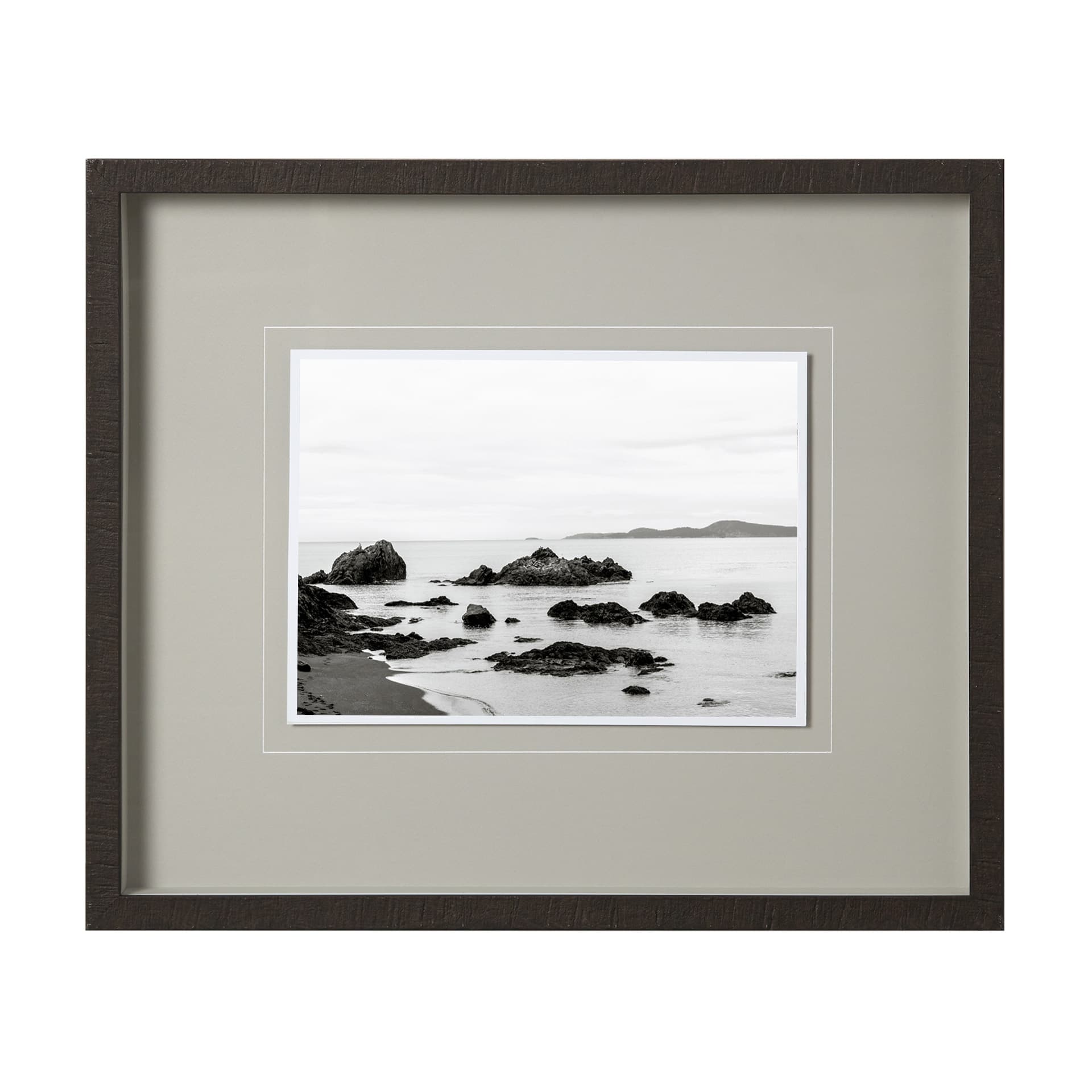 Rocky Beach Rosario by THE Studio a Framed Photo Art Print Matted under Glass — product photograph
