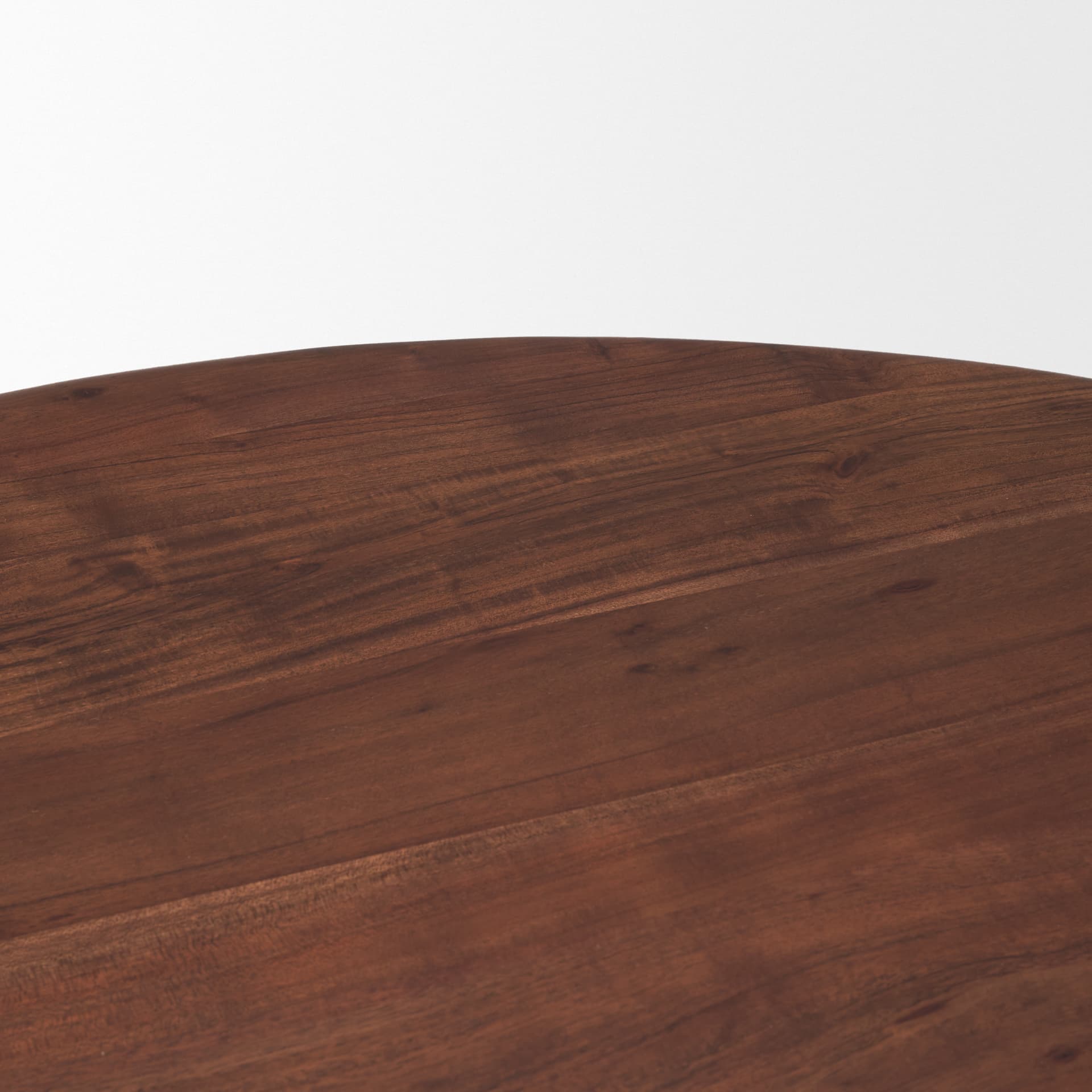 Soma 48" Round Dining Table | Modern | Red Brown Wood | Seats 4 — product photograph