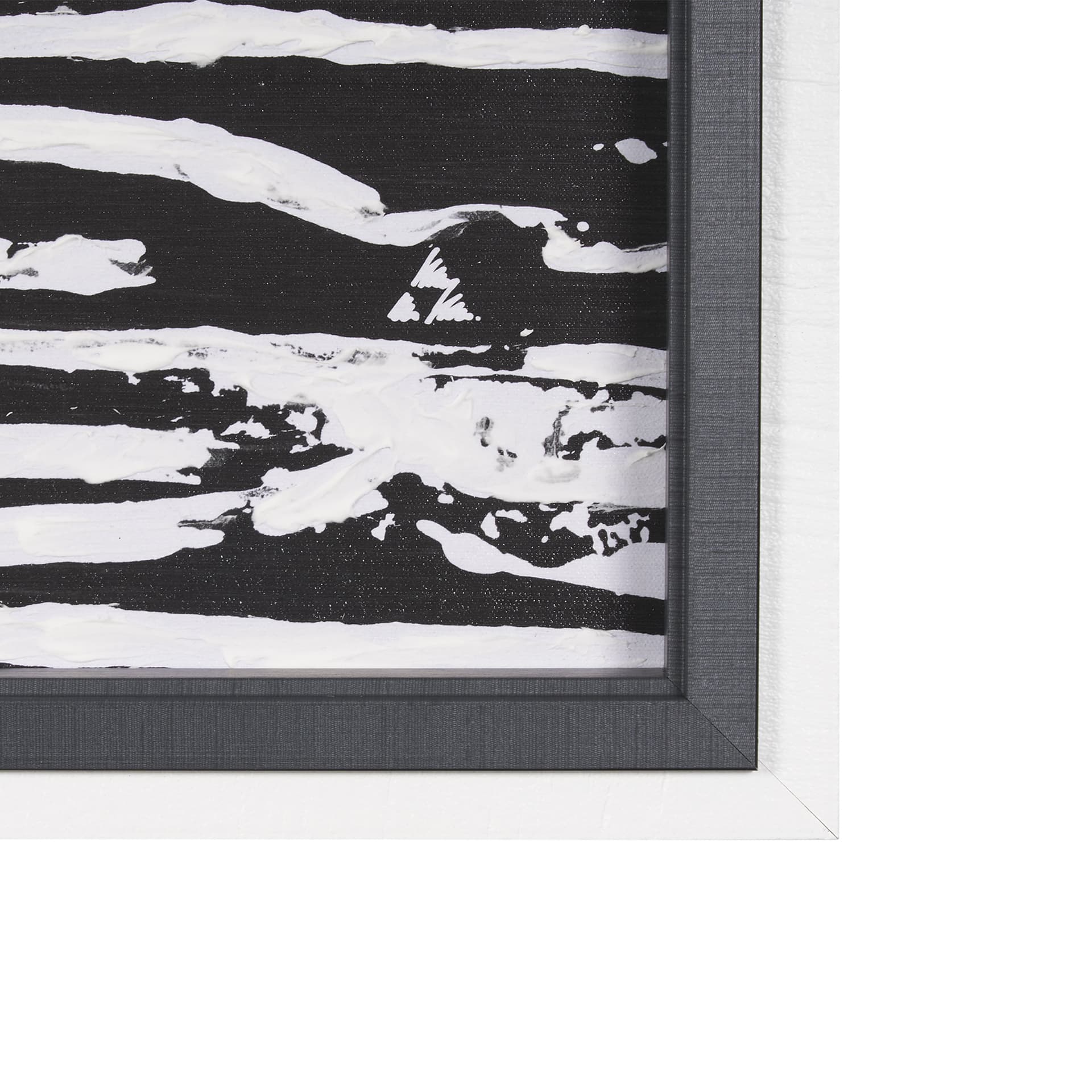 Woven Lines II by Mercana Studio a Hand Embellished Textured Framed Art Print — product photograph