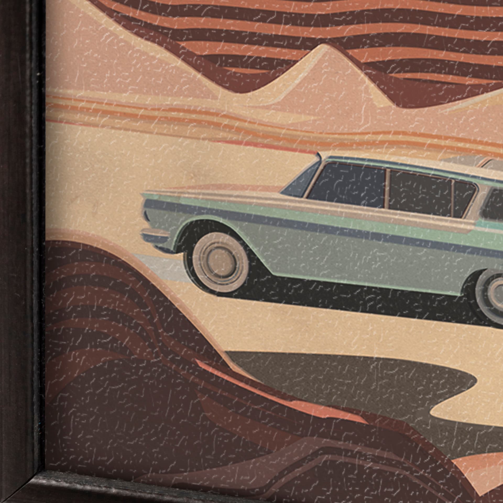 Arizona Go USA (SM) by Mercana Studio a Hand Embellished Decograph Framed Art Print — product photograph