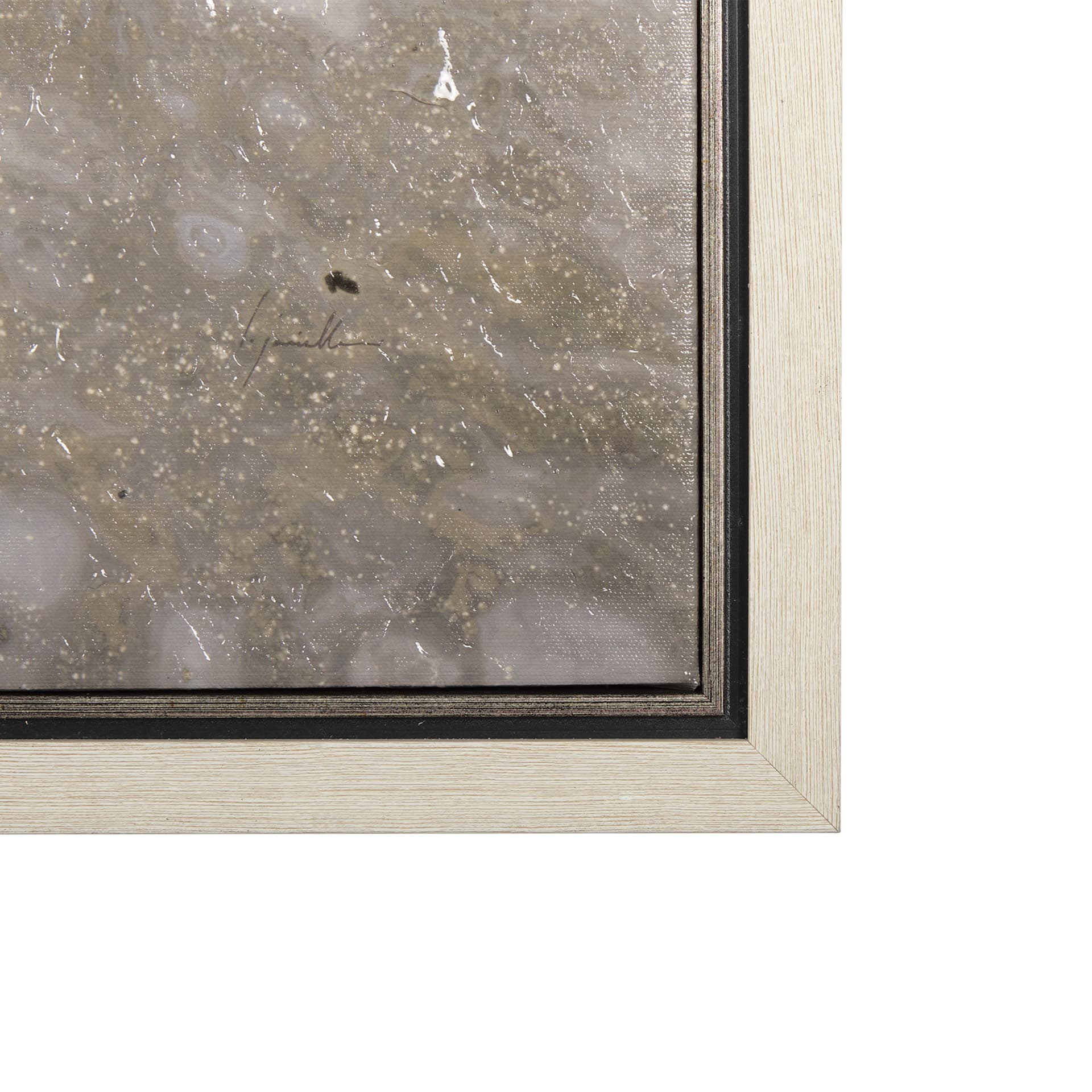 Sandy Waves III by Mercana Studio a Hand Embellished Textured Framed Canvas — product photograph
