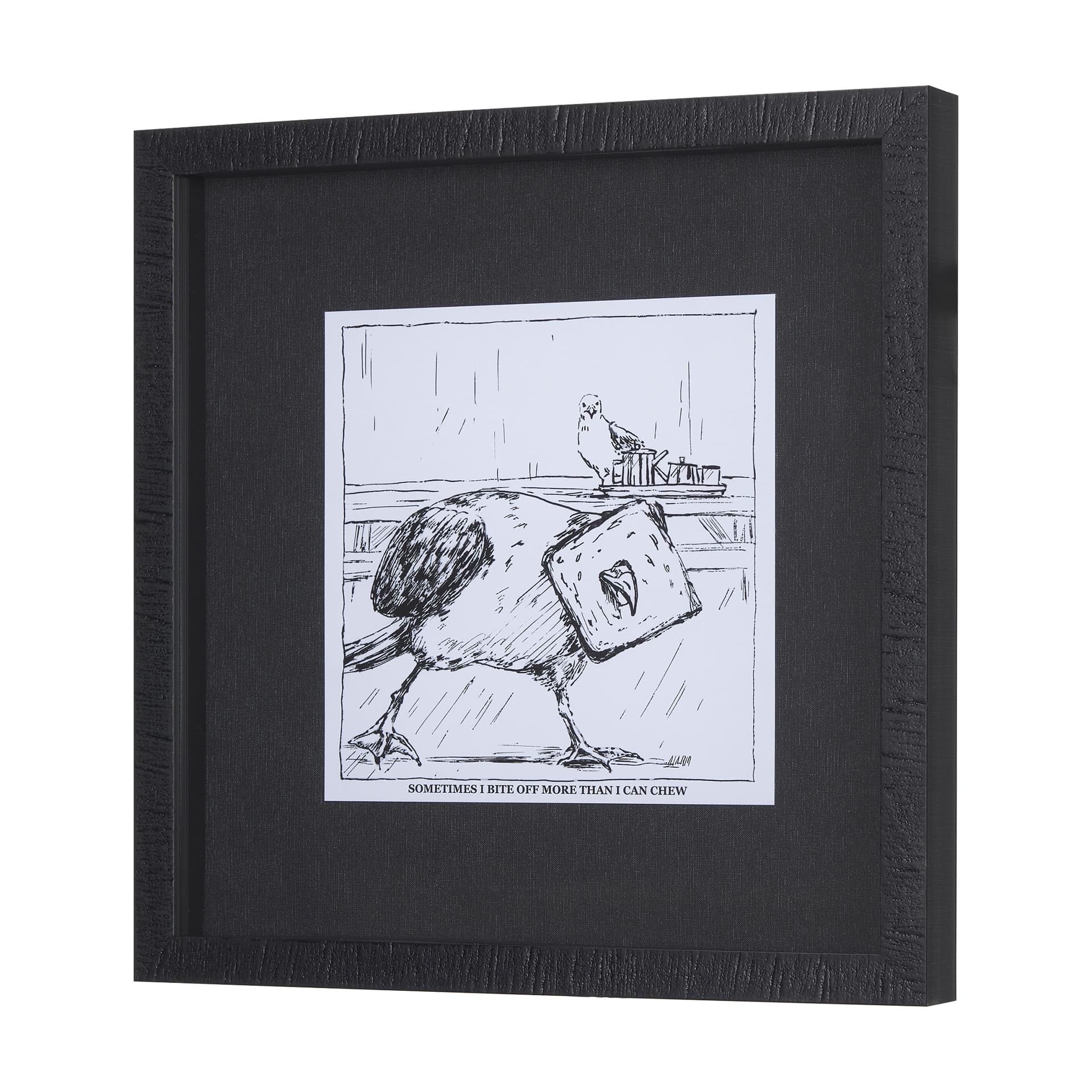 Animal Talk II by Mercana Studio a Framed Art Print Matted under Glass — product photograph