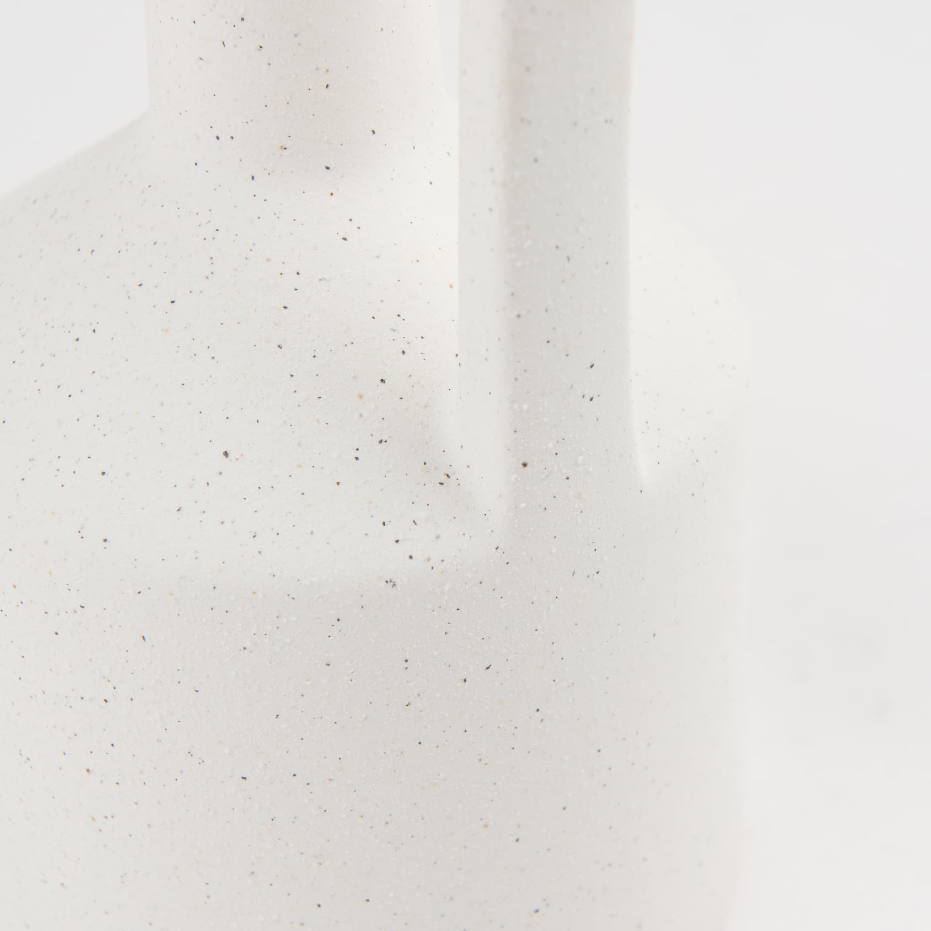 Burton 14.2H Medium White Ceramic Jug Vase — product photograph