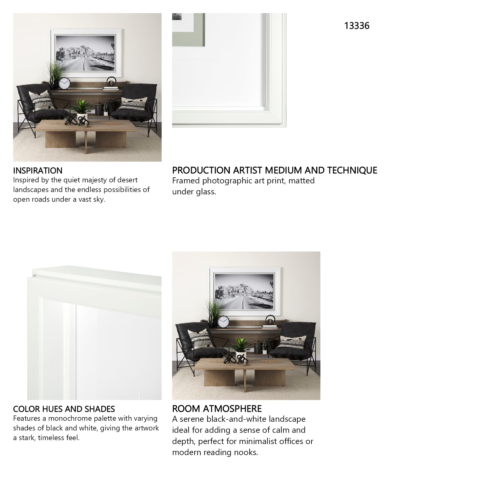 Road Trip I by Elizabeth Urquhart a Framed Photo Art Print Matted under Glass — in a styled room