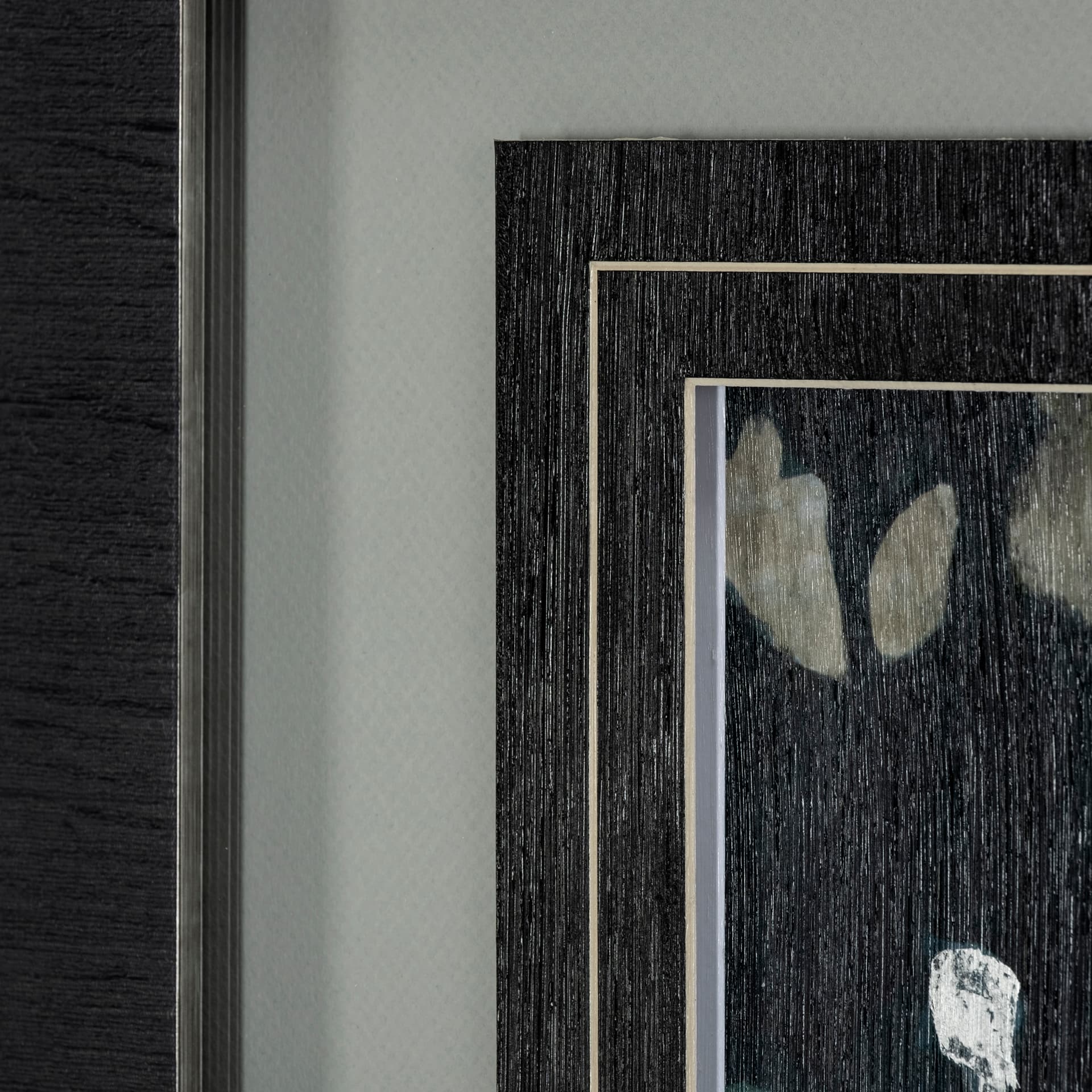 Whirlwind by Liz Jardine a Hand Embellished Textured Framed Art Print Matted under Glass — product photograph