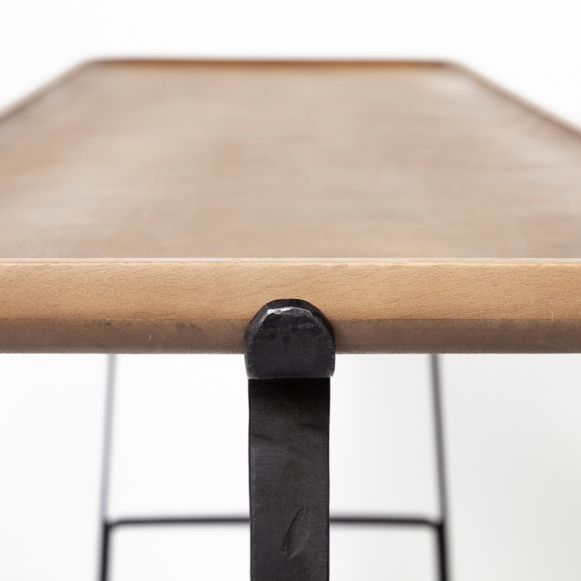 Helios II 60L x 14W x 29H Rectangular Brown Raised Edge Top Console Table — product photograph