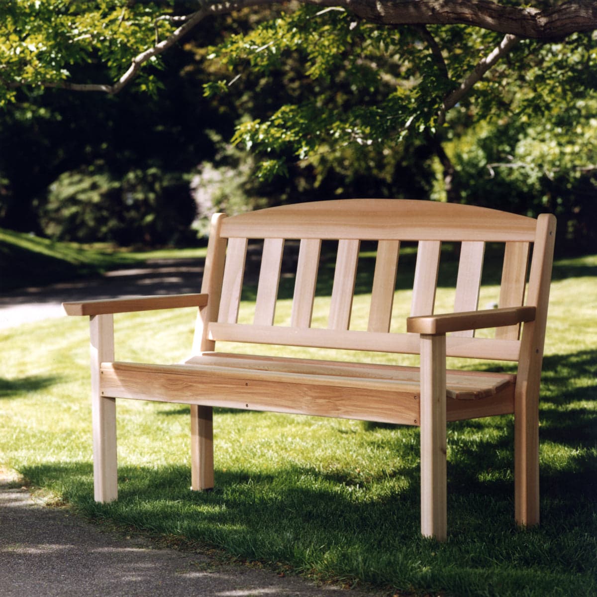 Cedar Garden Bench — product photograph