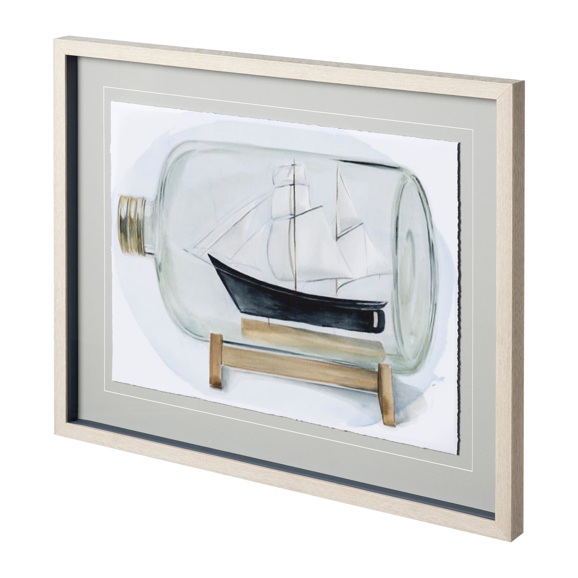 Sail the Seas II by Jennifer Paxton Parker a Framed Art Print Matted under Glass — product photograph
