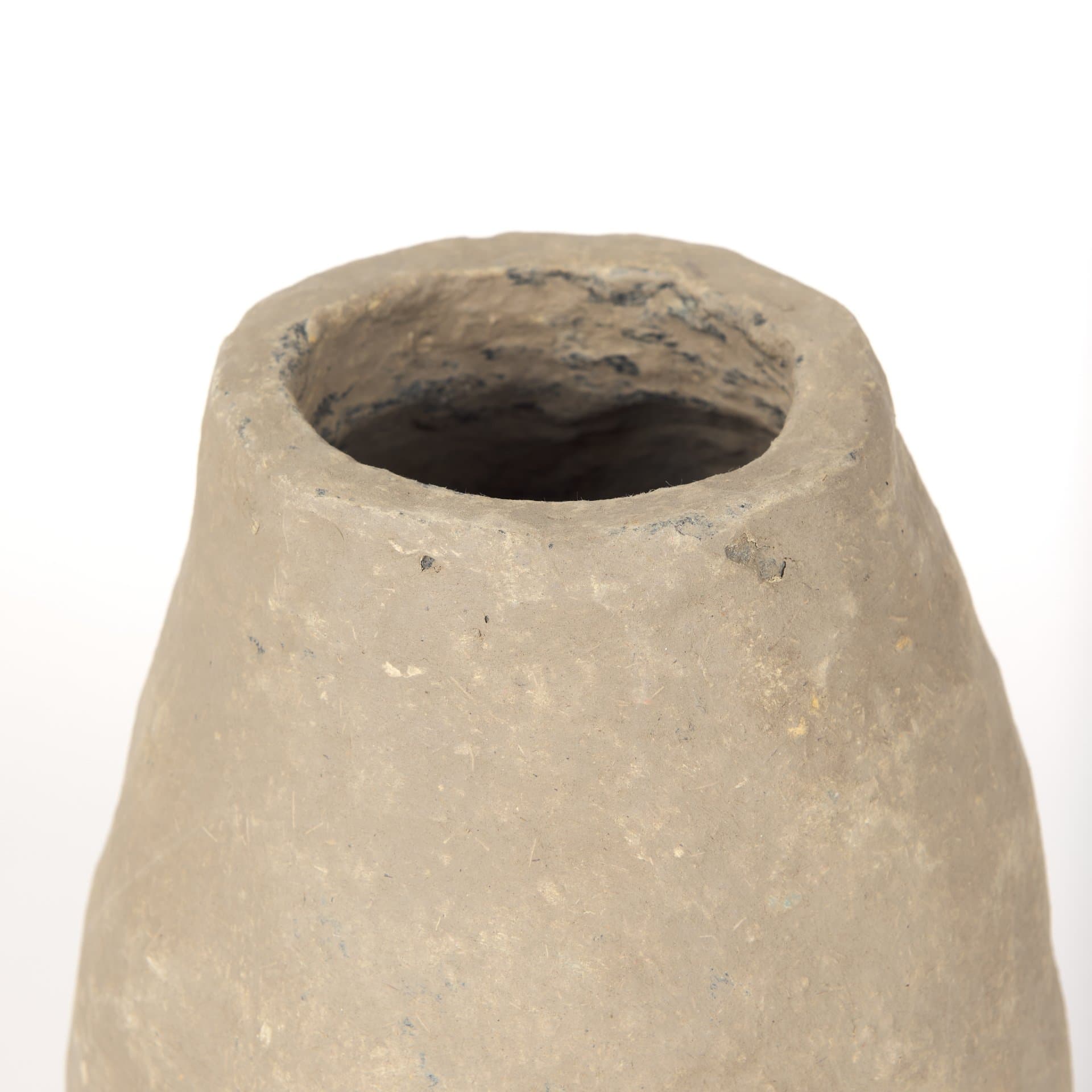 Rundal Small Gray Paper Mache Vase — product photograph