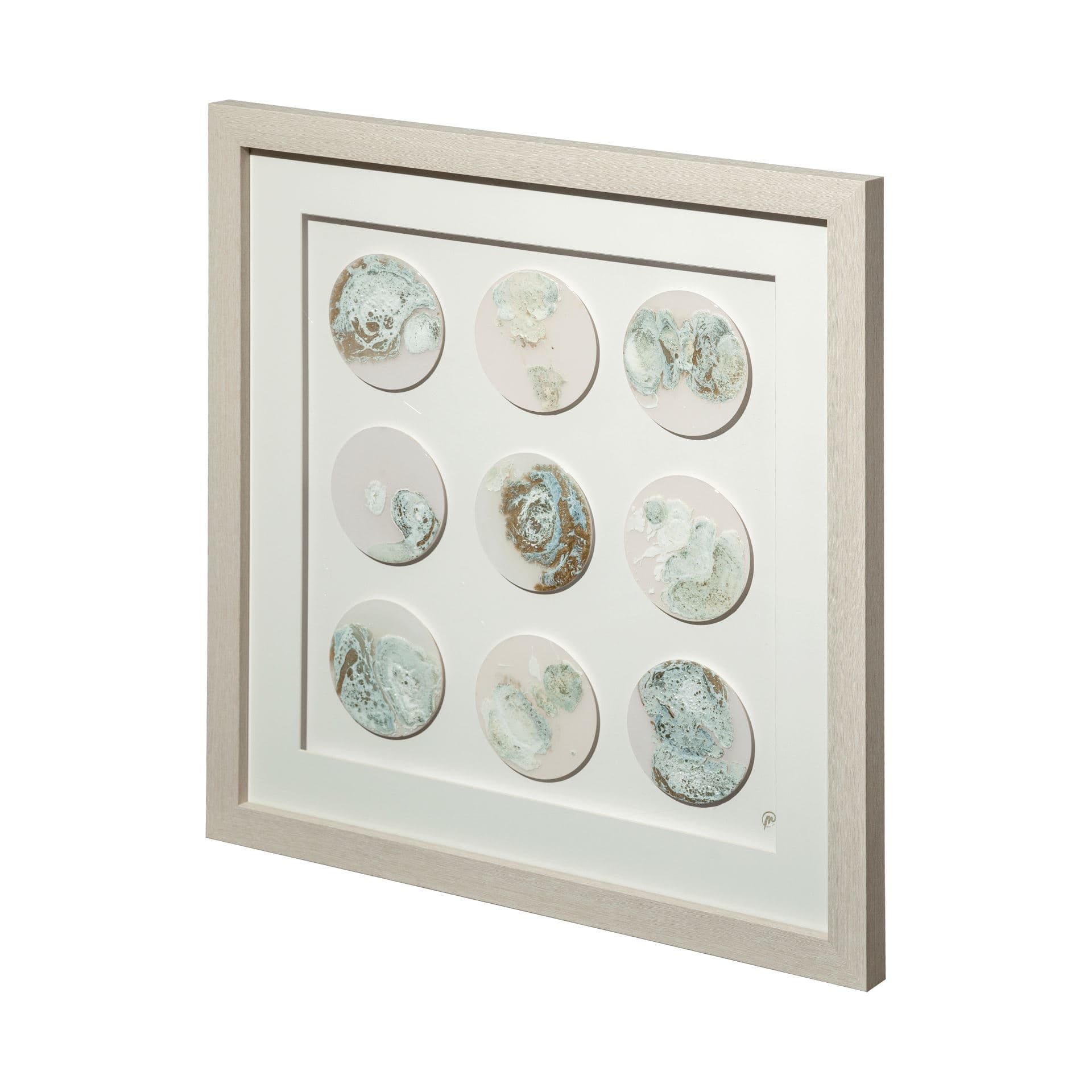 Gold Circle by Studio M a handmade Original Framed Artwork under Glass — product photograph