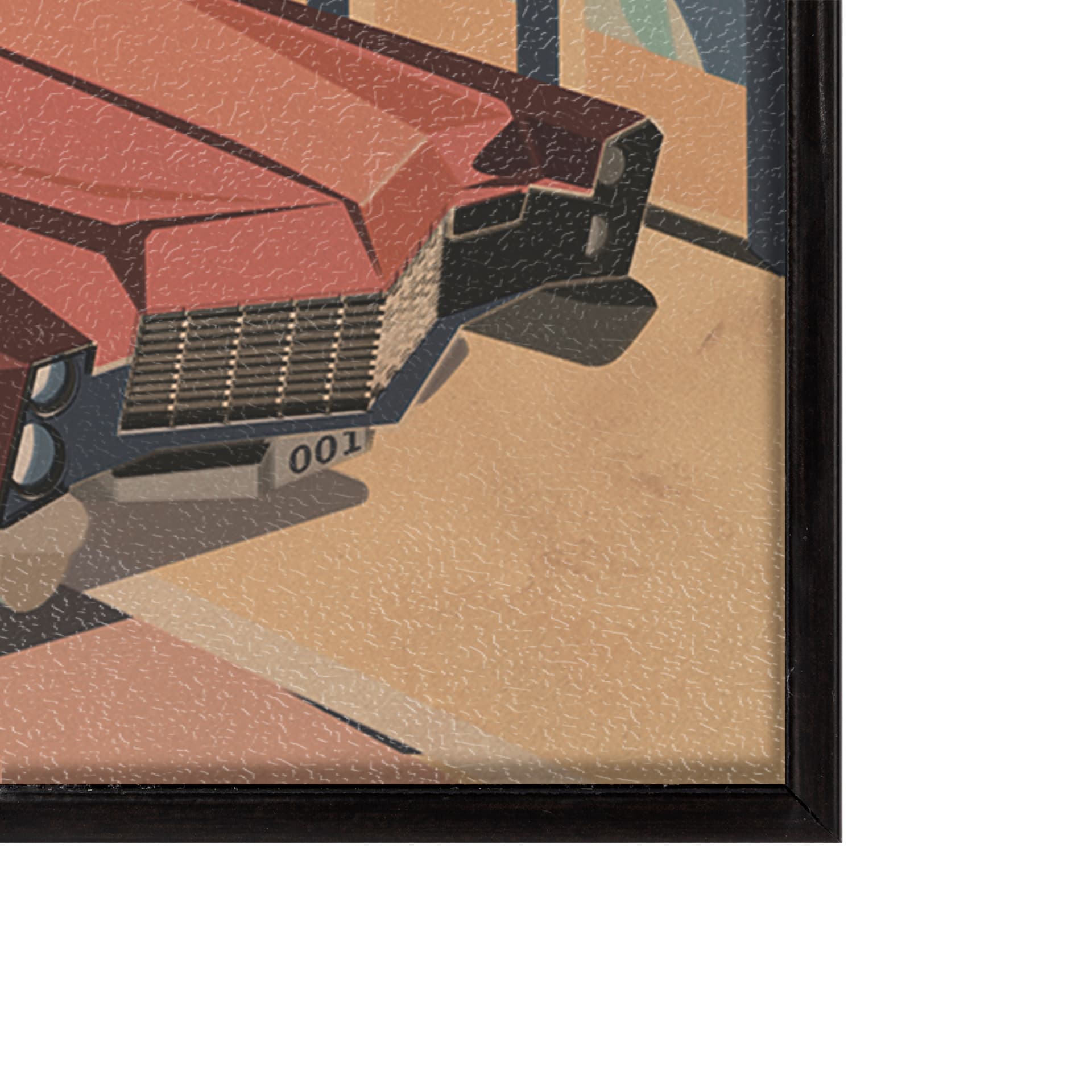 California Go USA (SM) by Mercana Studio a Hand Embellished Decograph Framed Art Print — product photograph